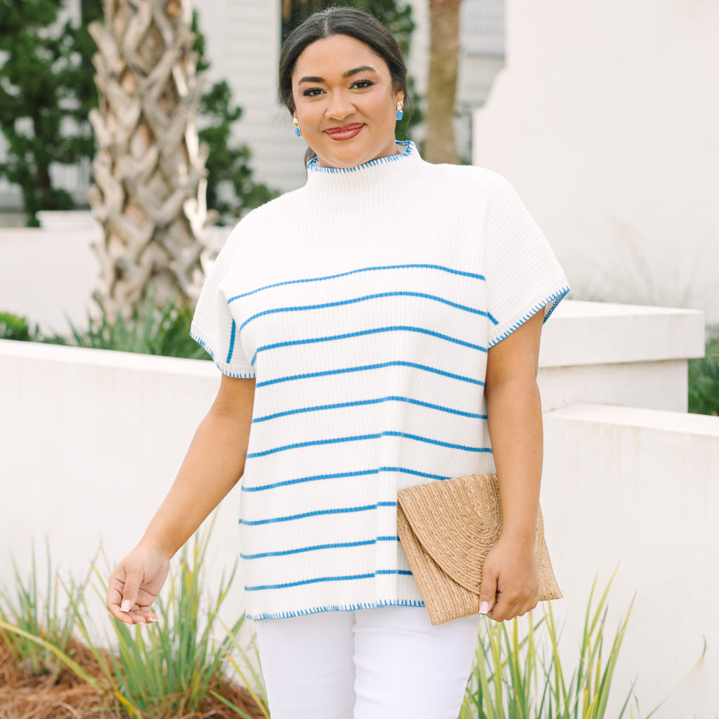 Eyes On You Sweater, White