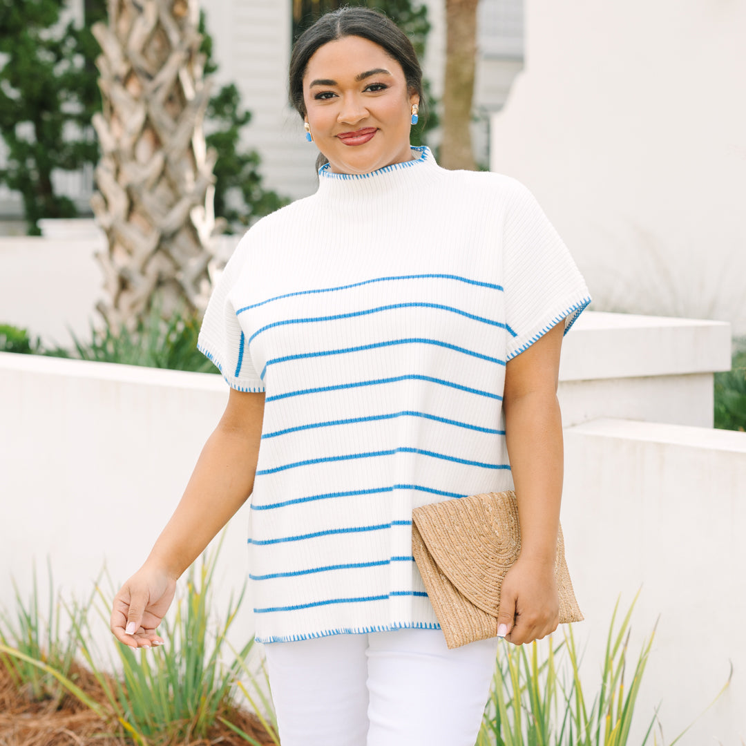Eyes On You Sweater, White