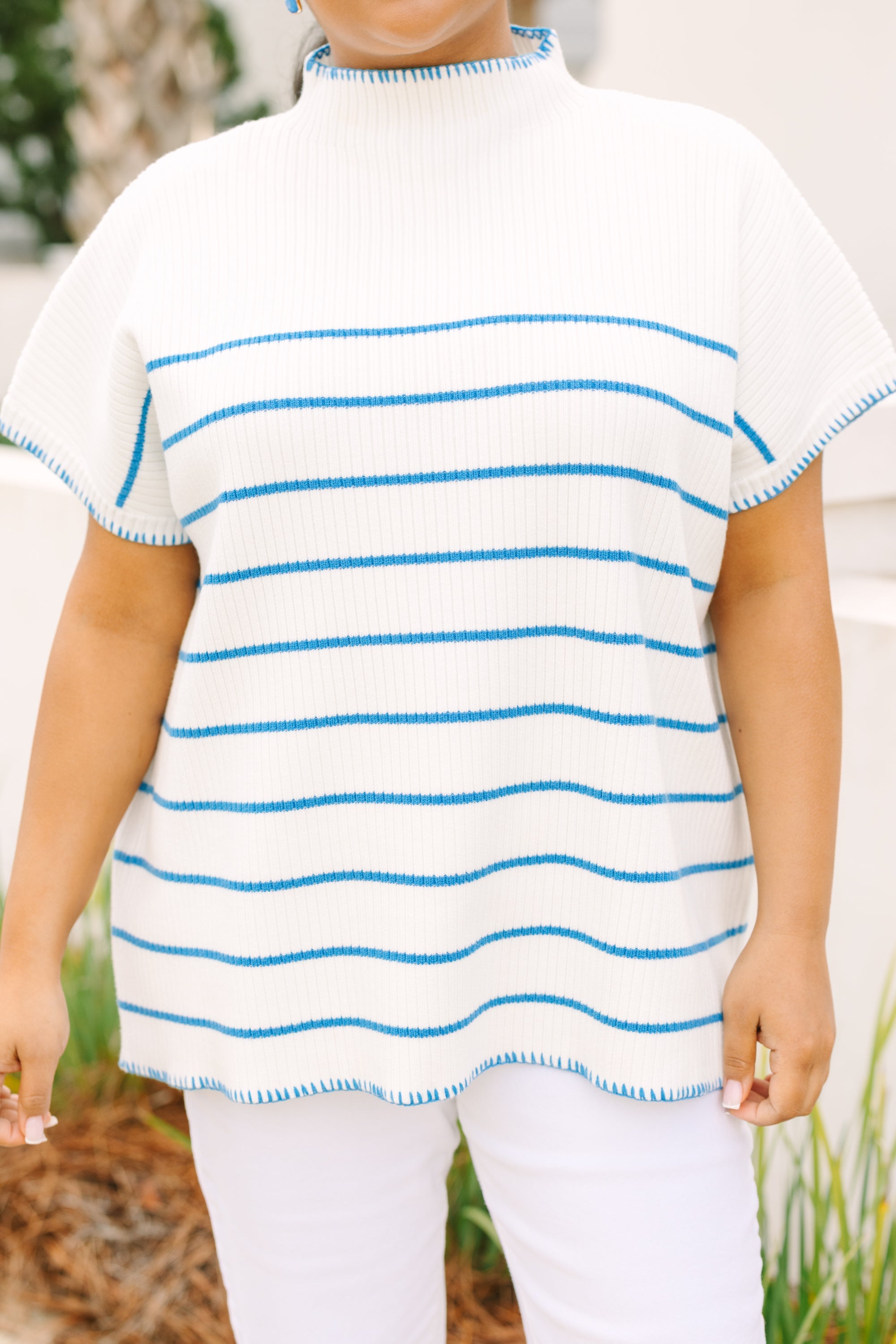 Eyes On You Sweater, White