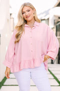 Feel Free Top, Pink