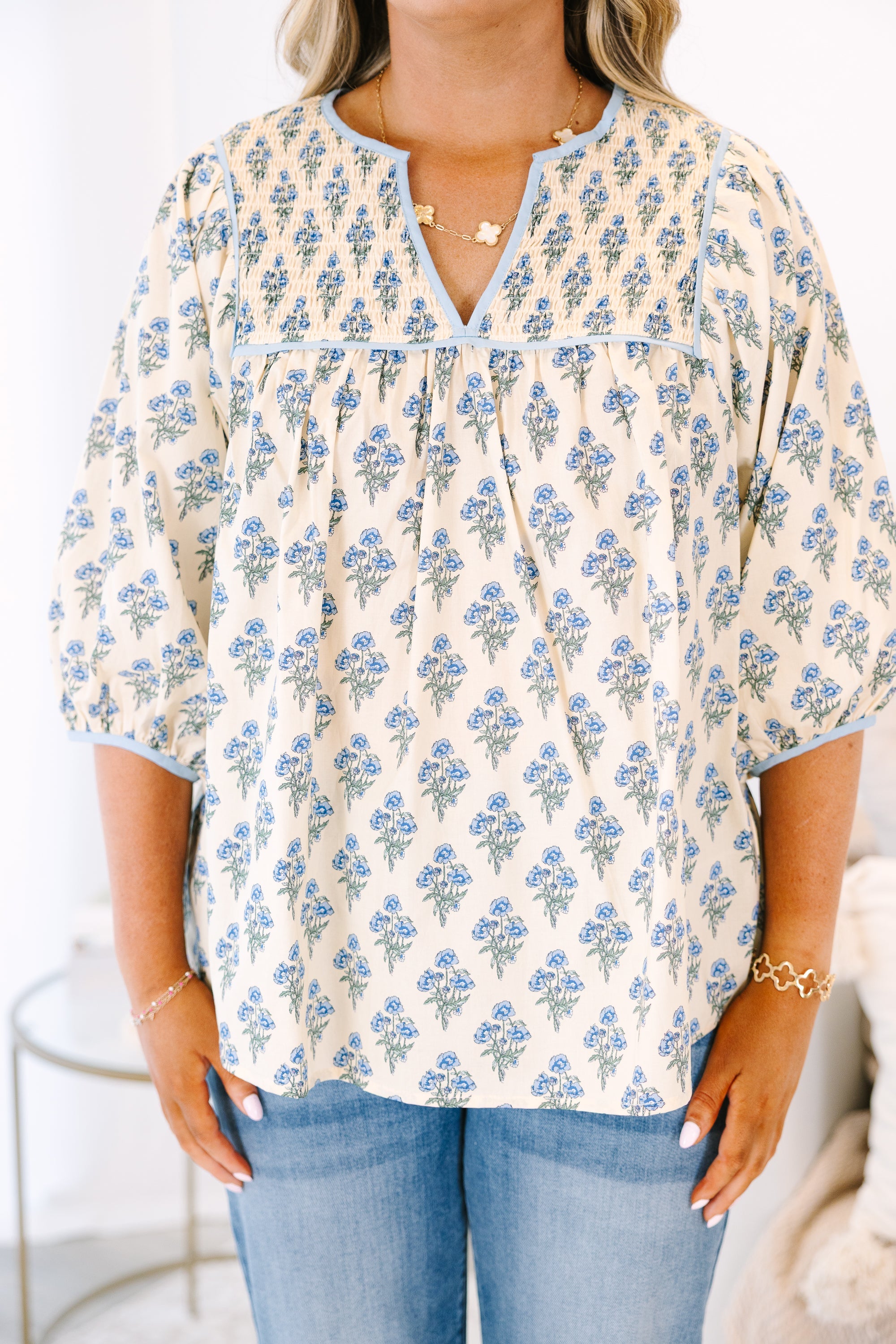Feeling Free Top, Cream