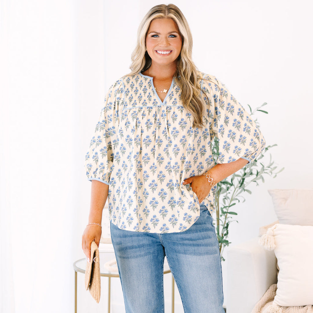 Feeling Free Top, Cream