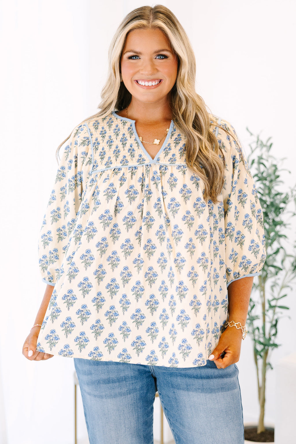 Feeling Free Top, Cream