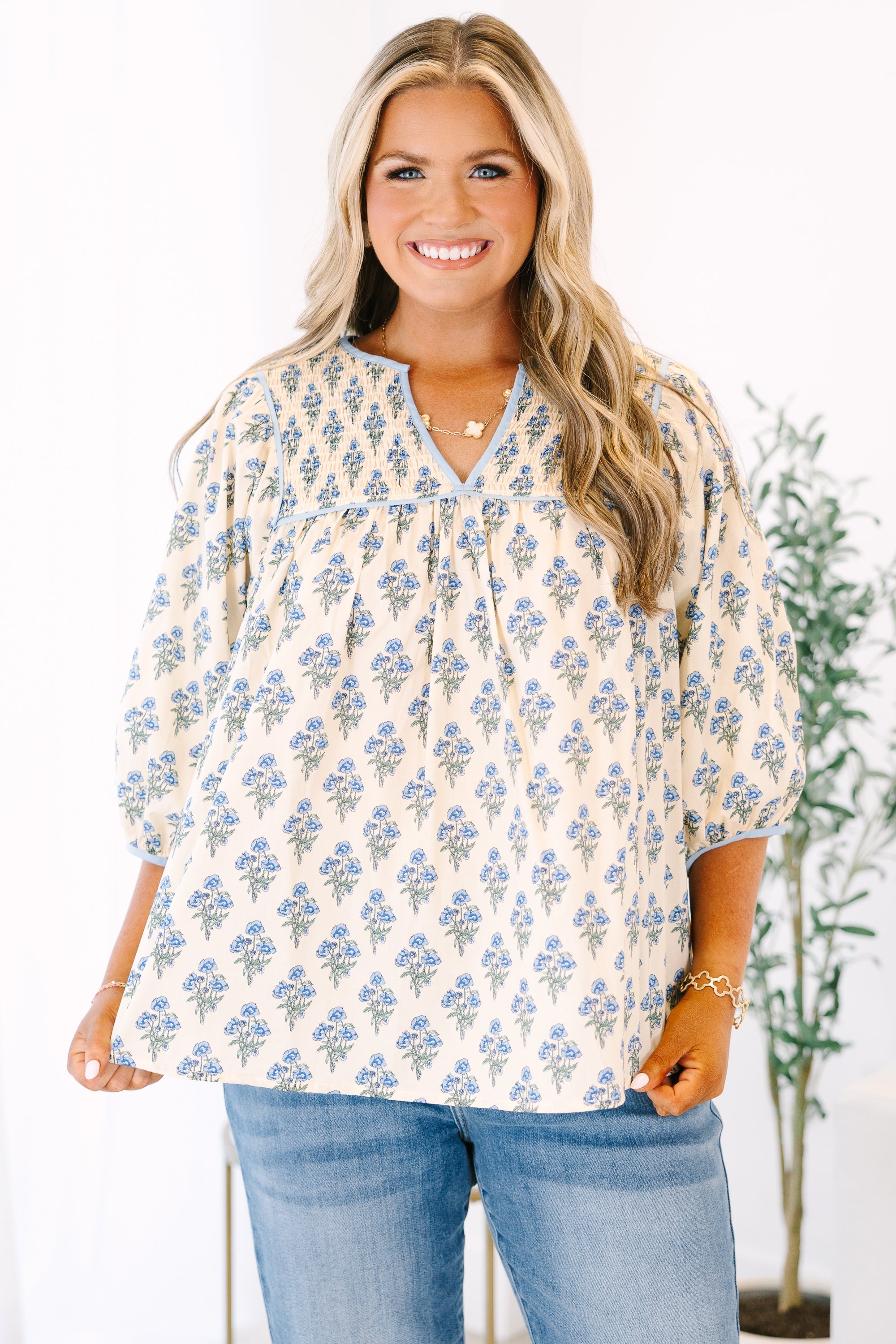 Feeling Free Top, Cream