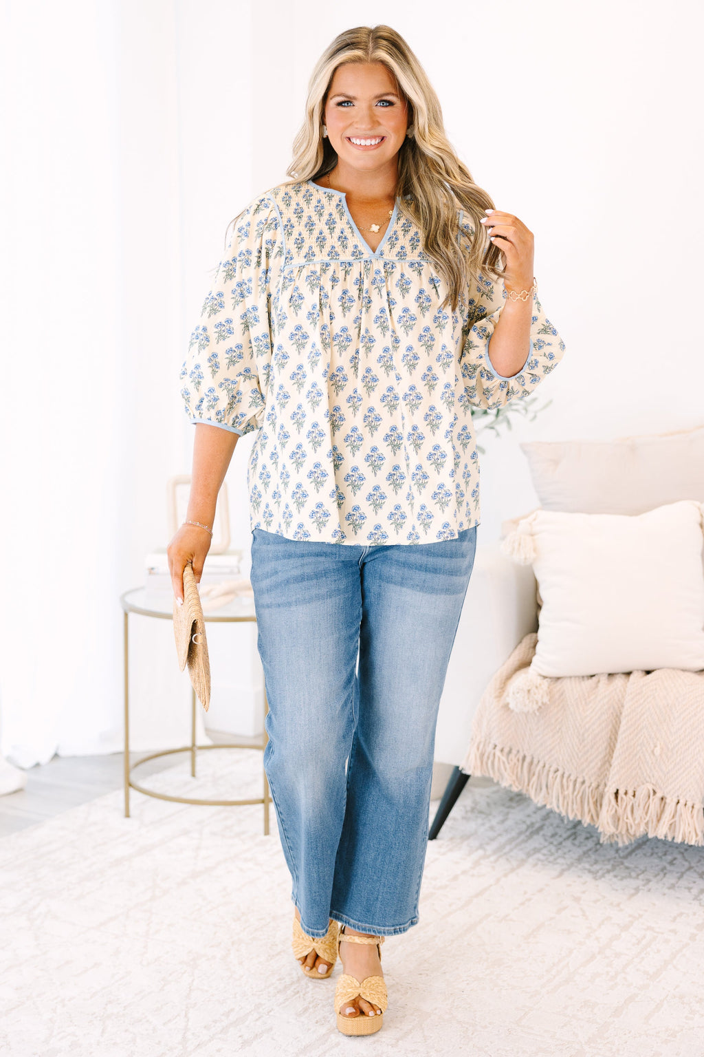 Feeling Free Top, Cream