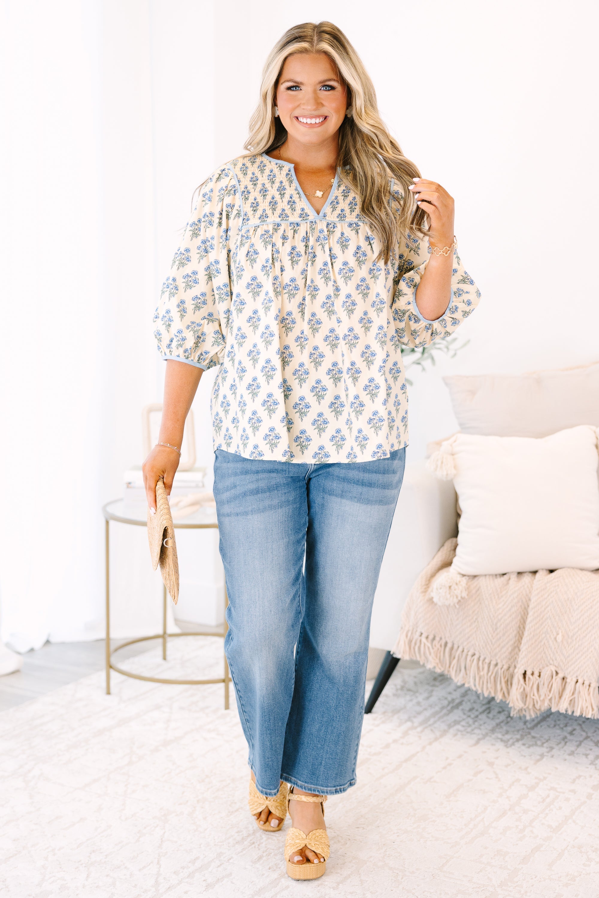 Feeling Free Top, Cream