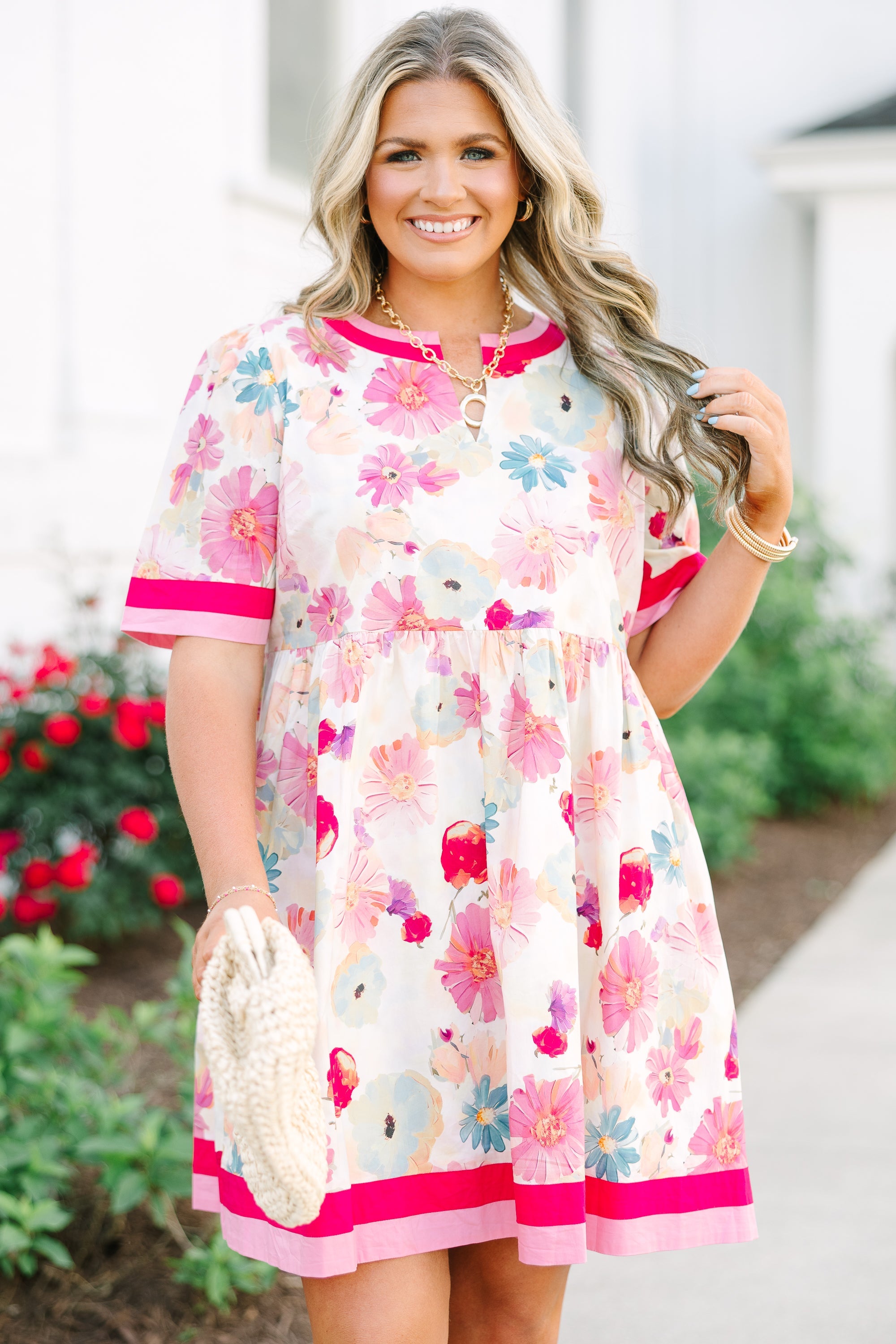 Feelings Still Remain Dress, Pink