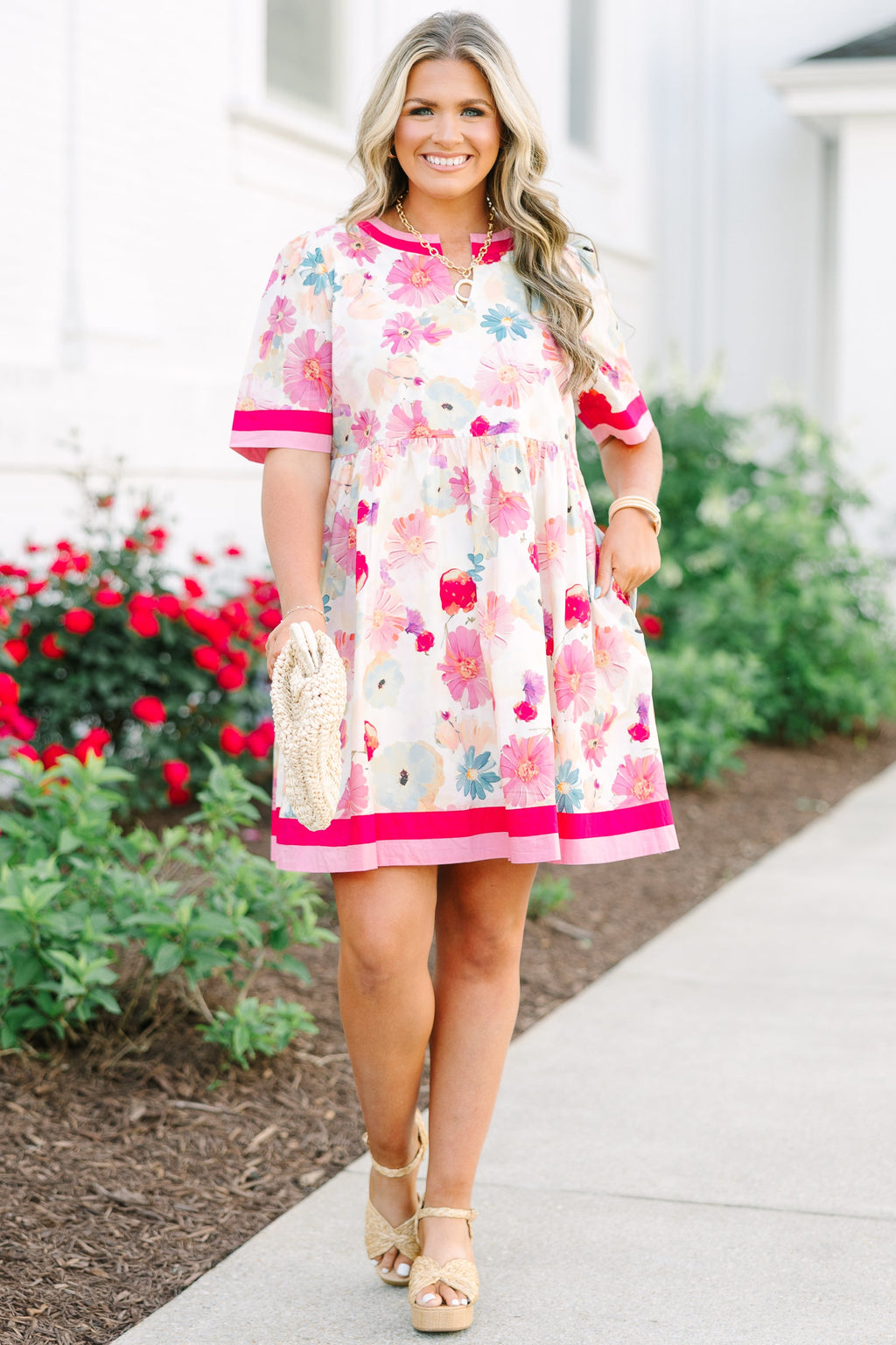Feelings Still Remain Dress, Pink