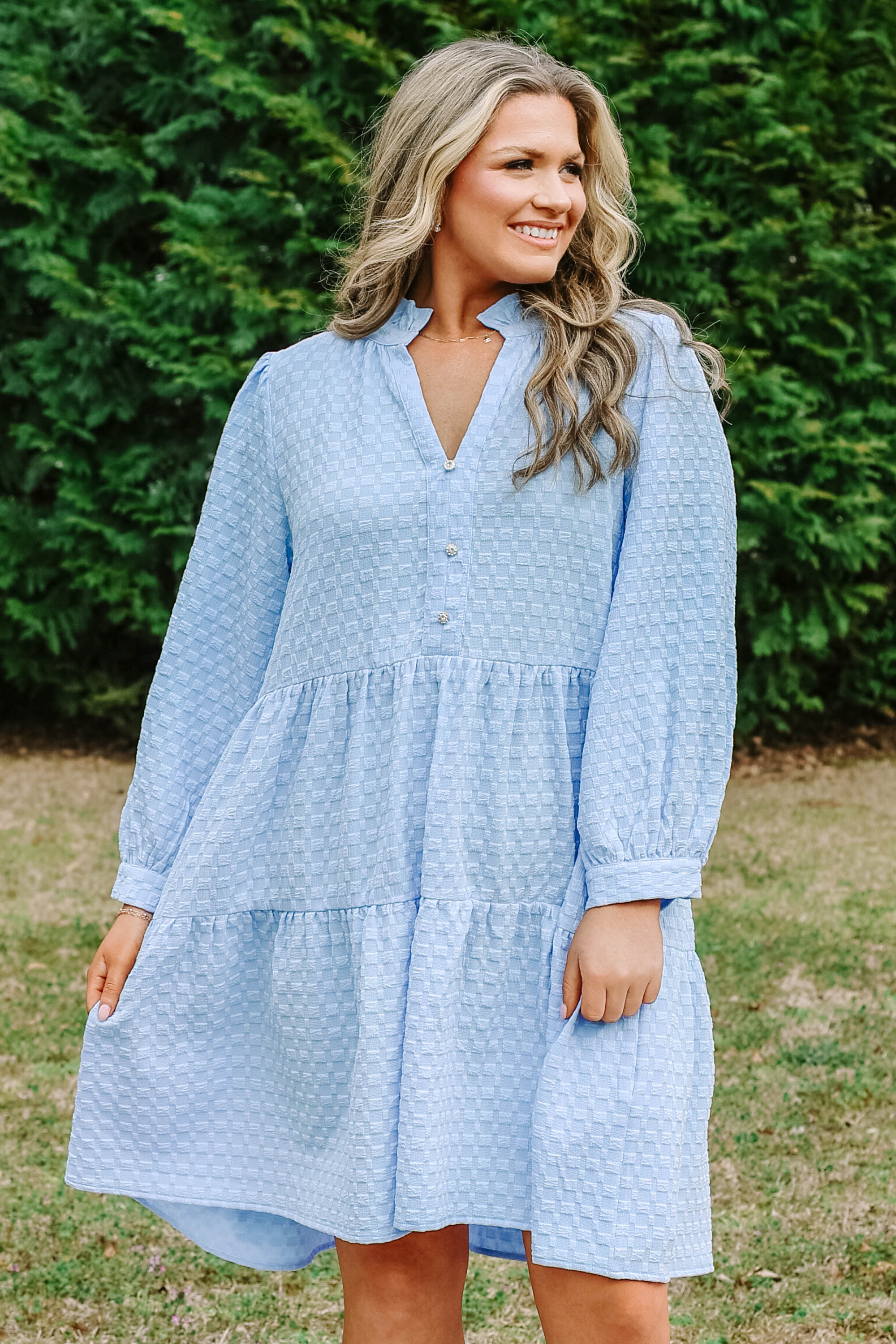 Feels Like Yesterday Dress, Light Blue