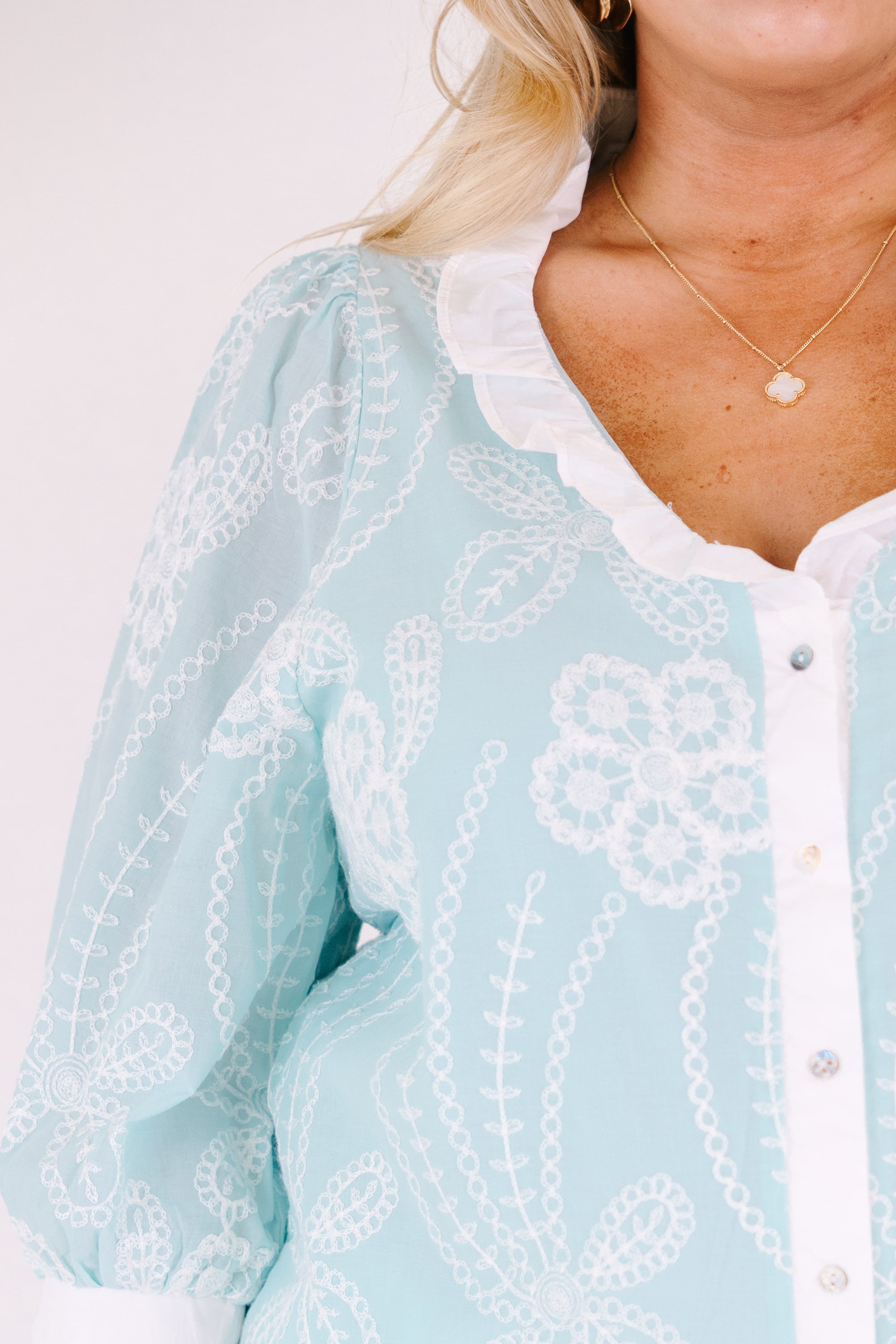 Fell In Love Top, Blue