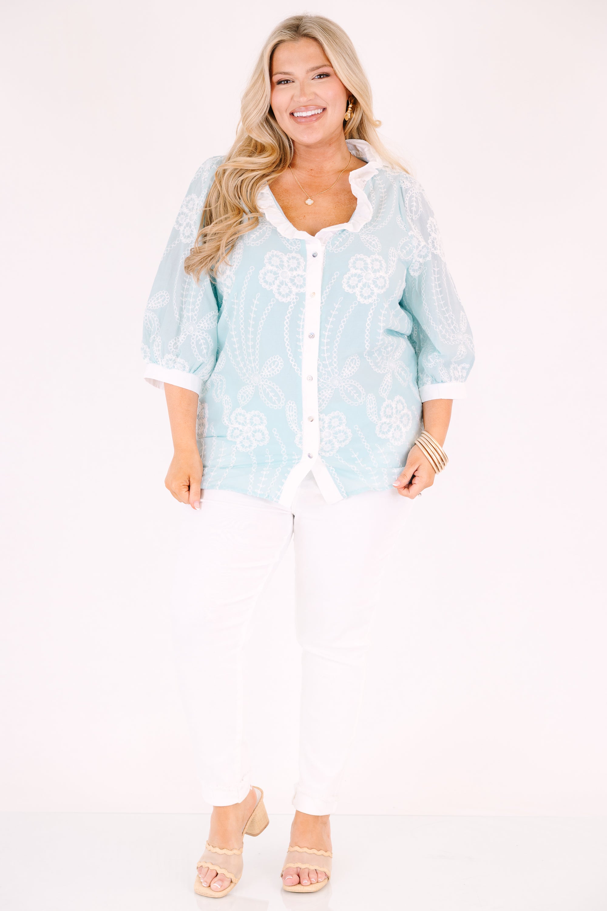 Fell In Love Top, Blue