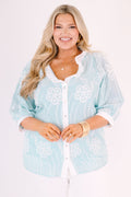 Fell In Love Top, Blue