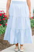 Ferocious Love Skirt, Blue Gingham
