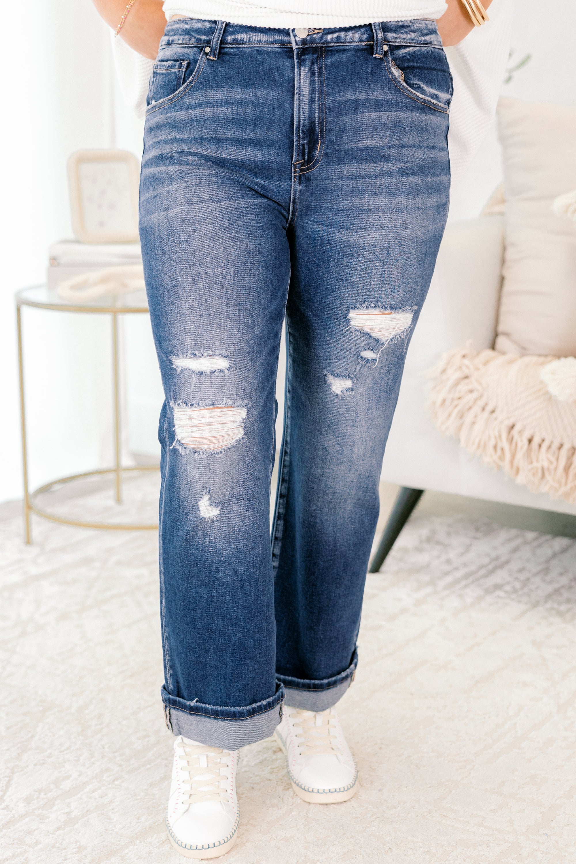 Filled With Wonder Jeans, Dark Wash