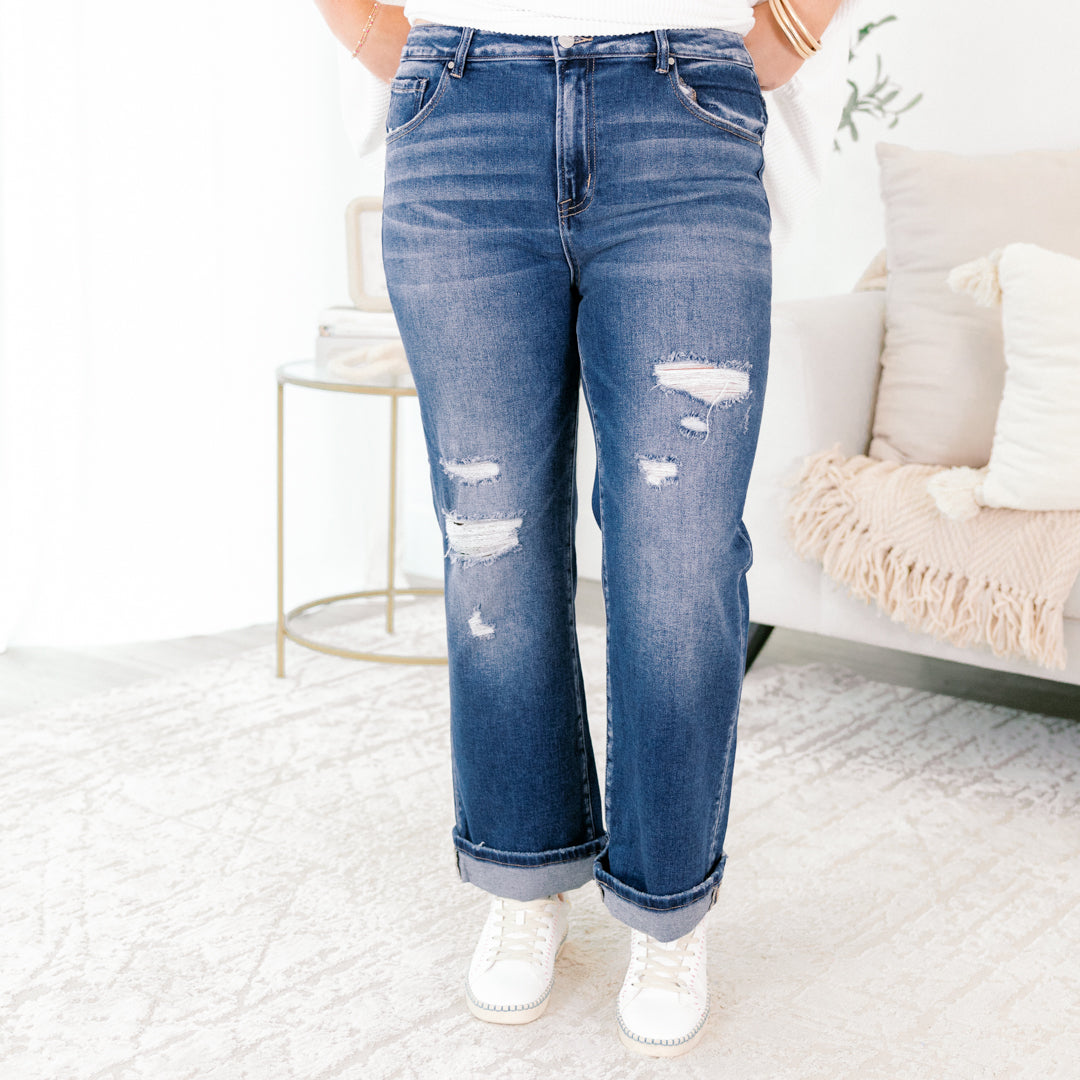 Filled With Wonder Jeans, Dark Wash