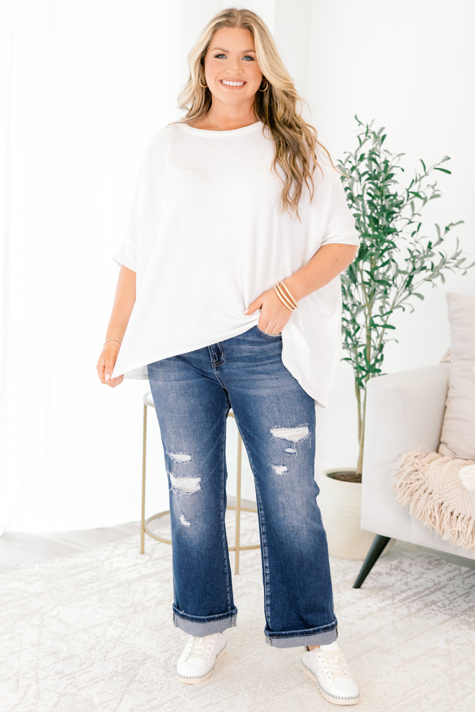 Filled With Wonder Jeans, Dark Wash