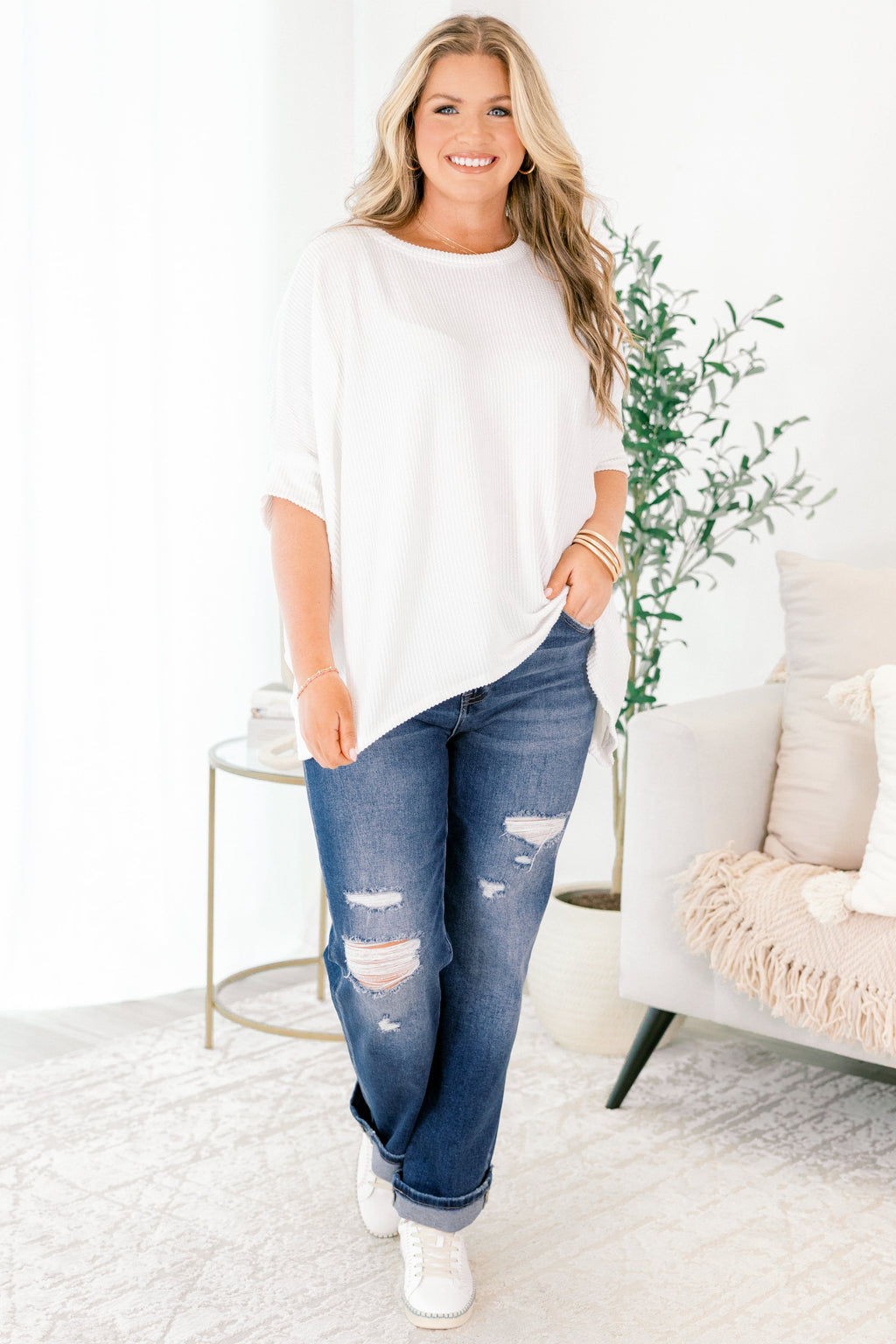 Filled With Wonder Jeans, Dark Wash