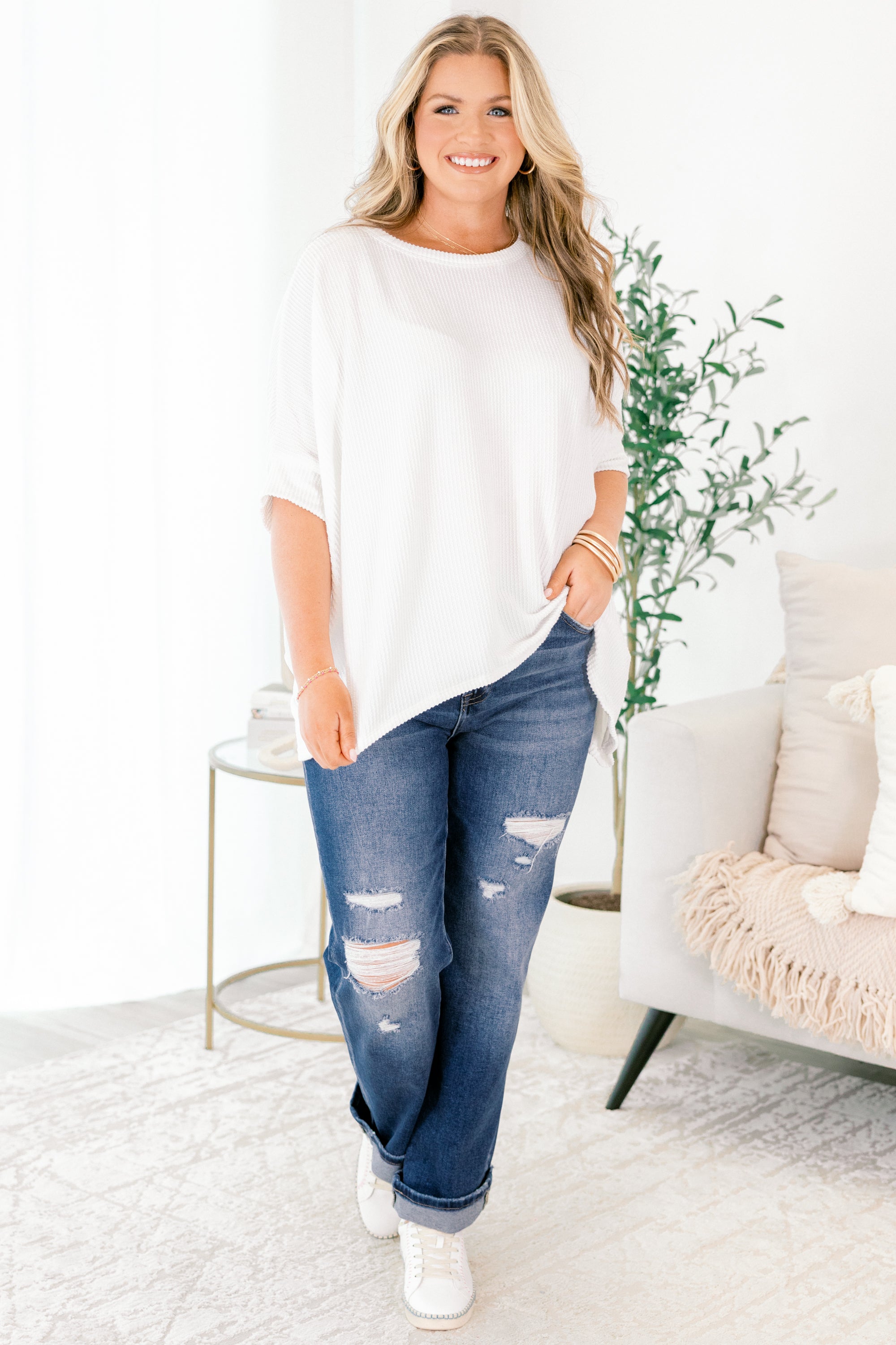 Filled With Wonder Jeans, Dark Wash