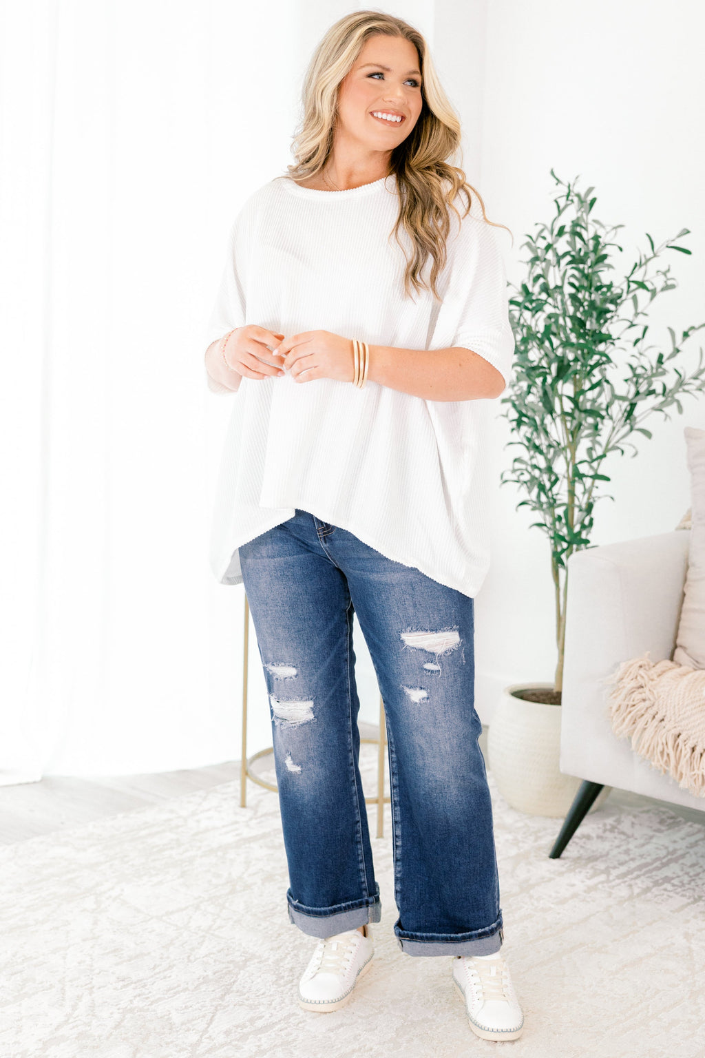 Filled With Wonder Jeans, Dark Wash