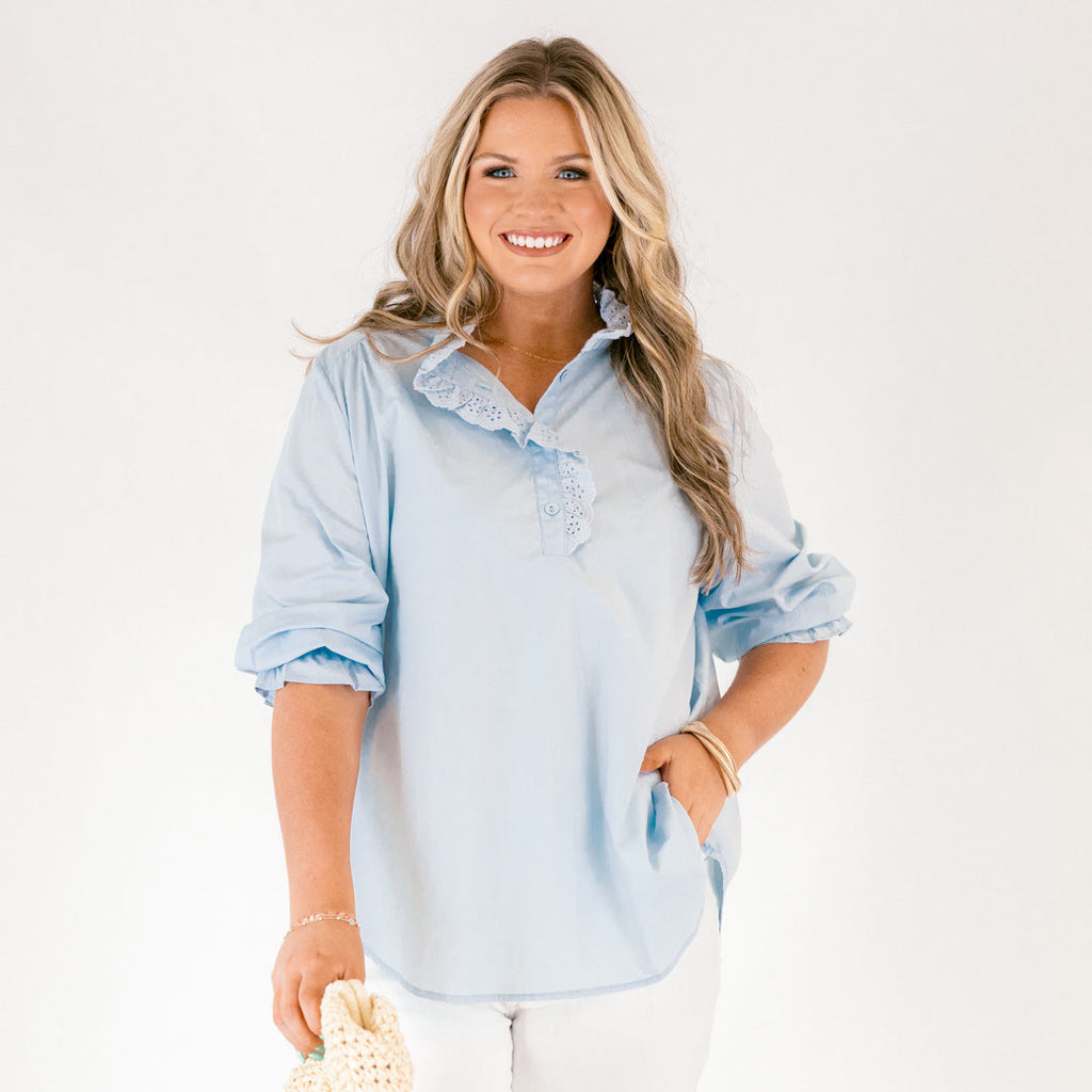 Find My Muse Top, Blue