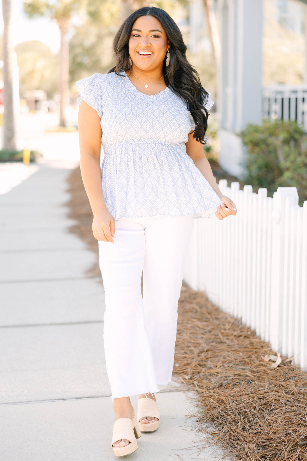 Finer Things Top, Blue