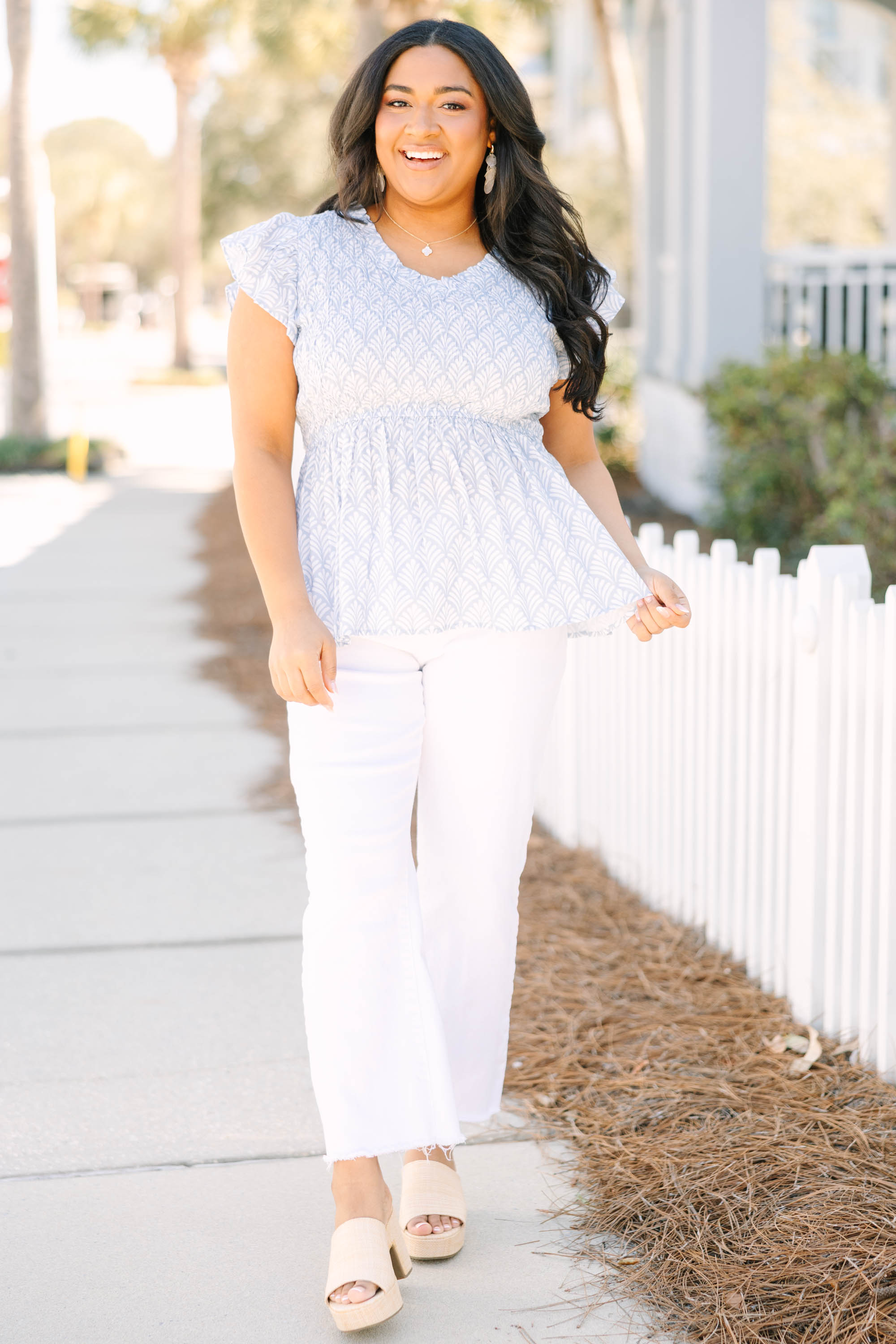 Finer Things Top, Blue
