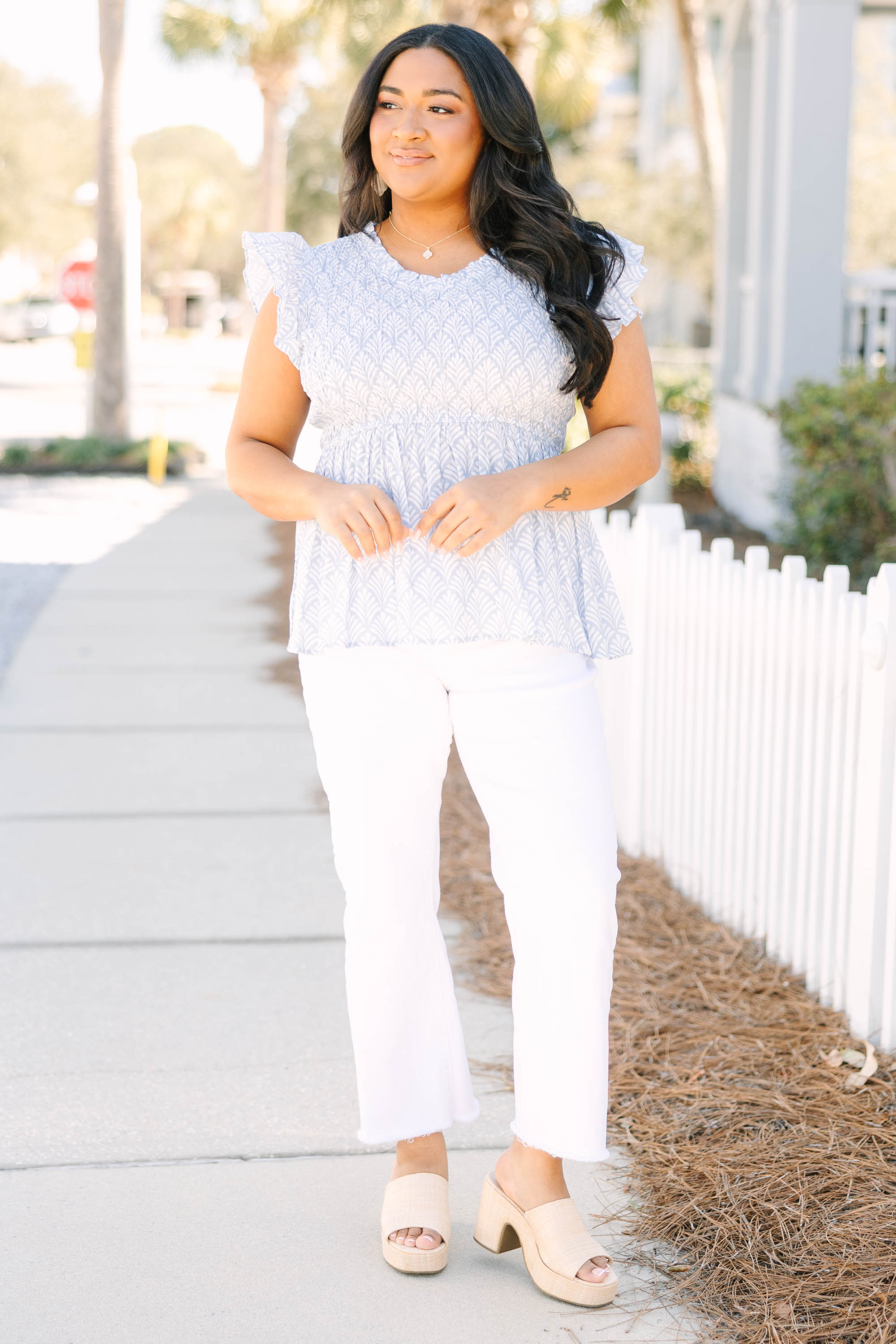 Finer Things Top, Blue