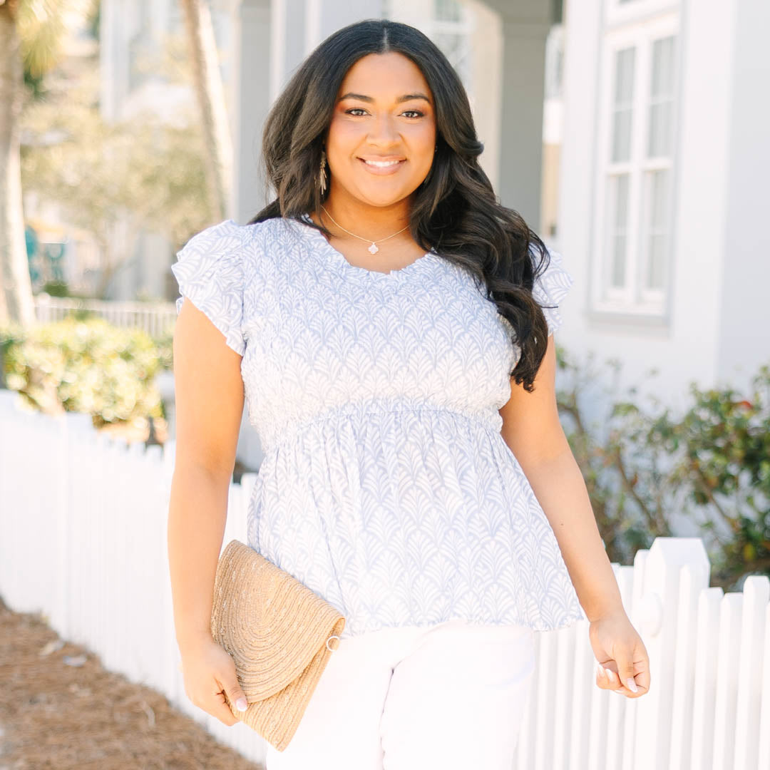 Finer Things Top, Blue