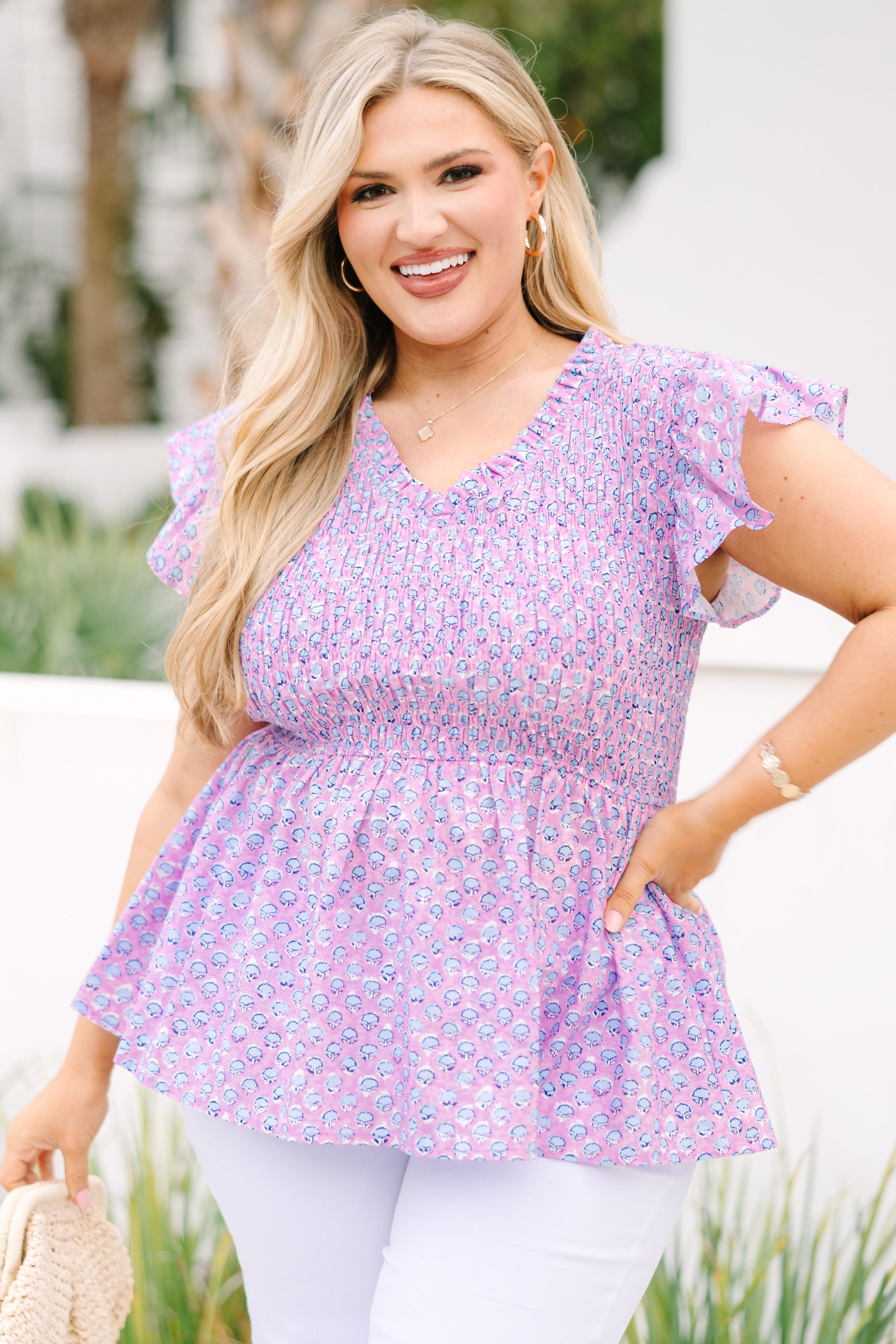 Finer Things Top, Pink