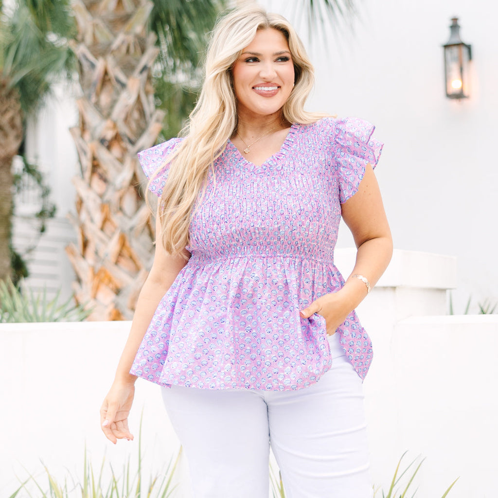 Finer Things Top, Pink