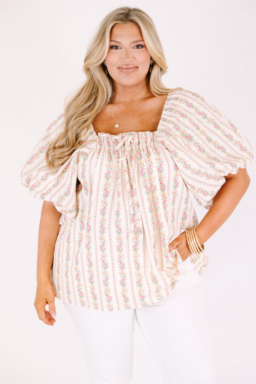 First Bloom Top, Ivory