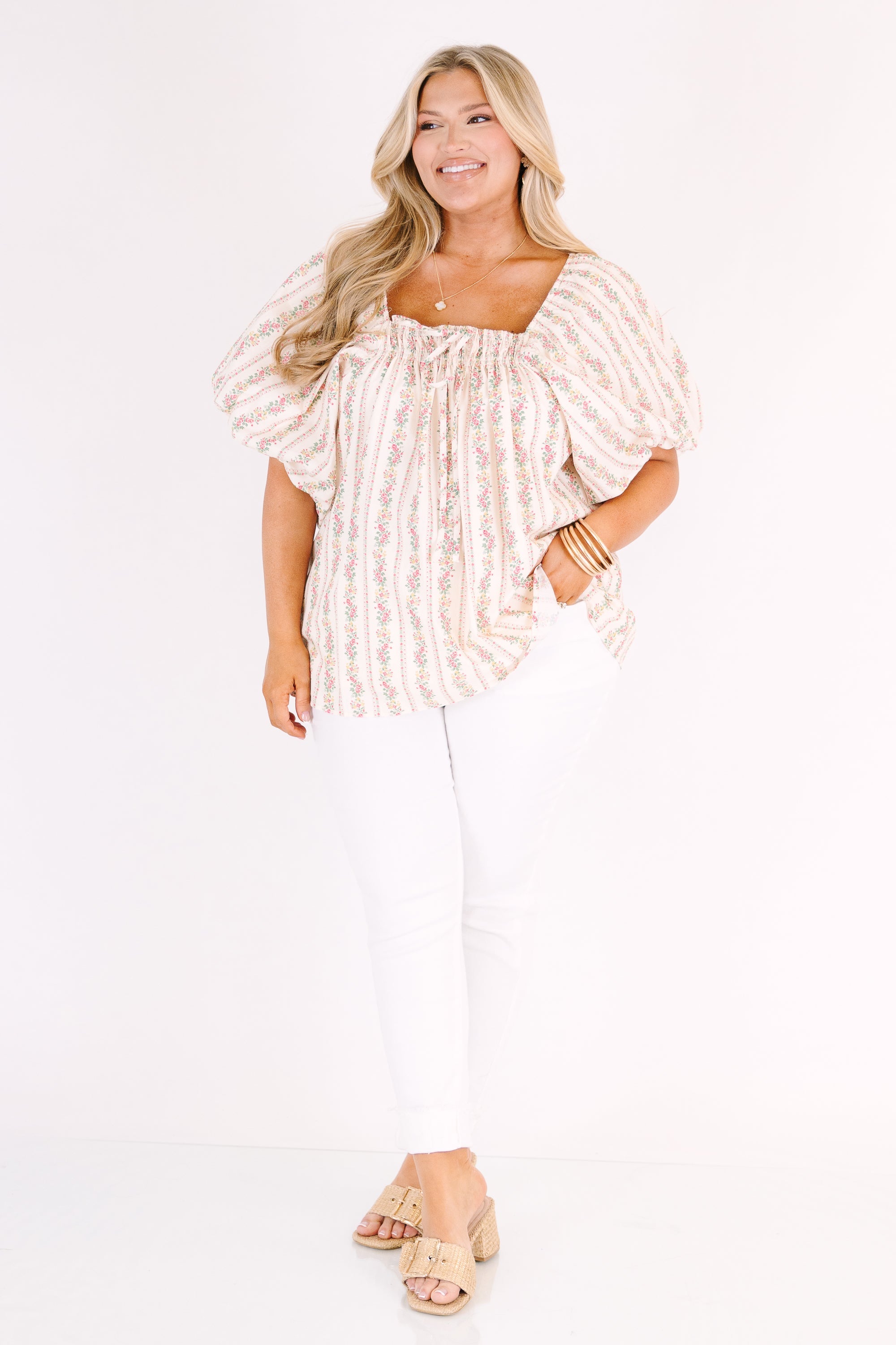 First Bloom Top, Ivory