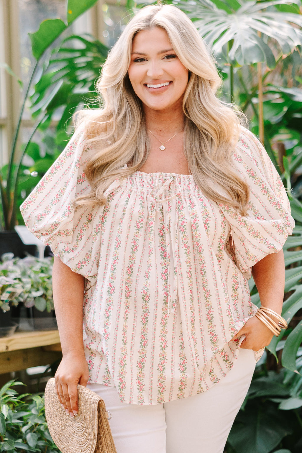 First Bloom Top, Ivory