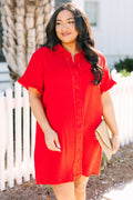 Float In The Wind Dress, Red