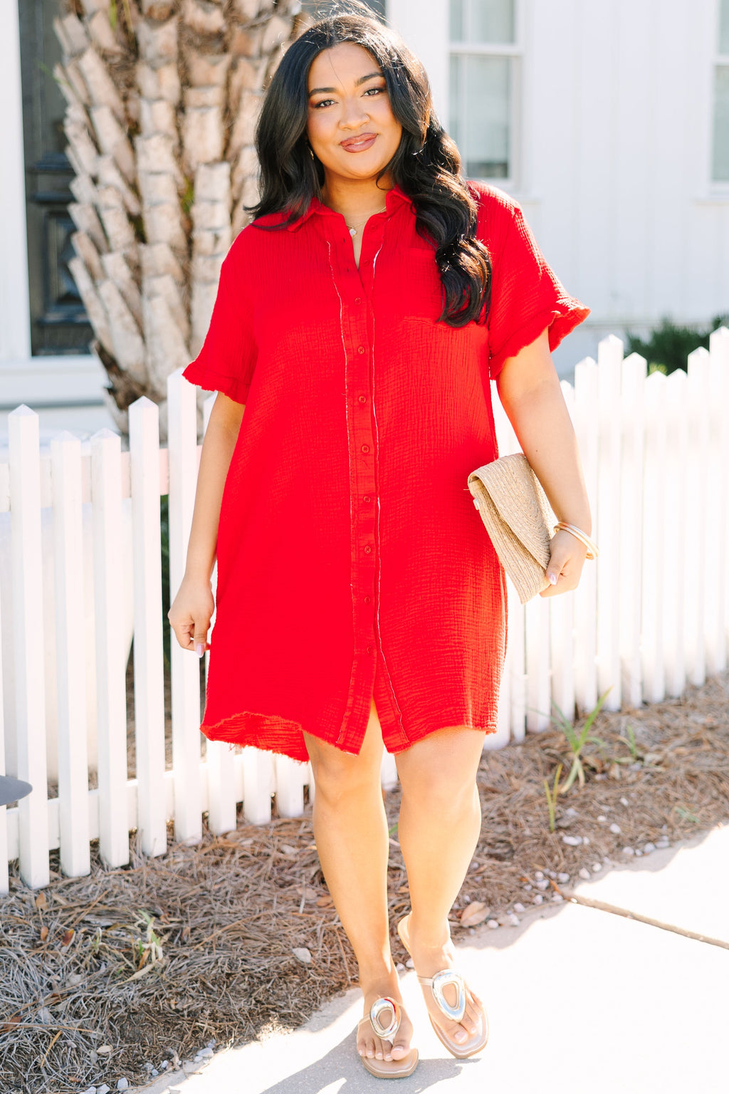 Float In The Wind Dress, Red