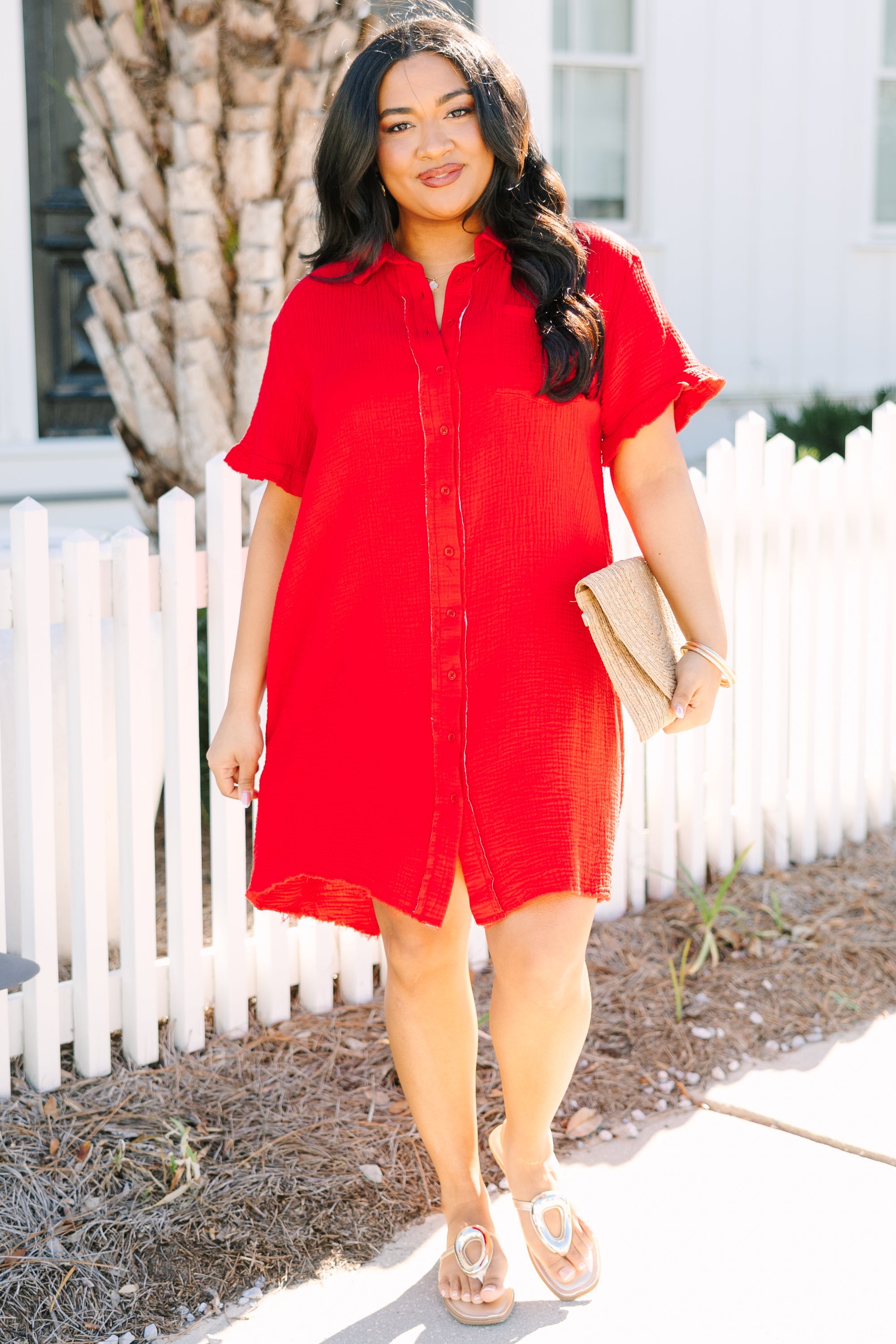 Float In The Wind Dress, Red