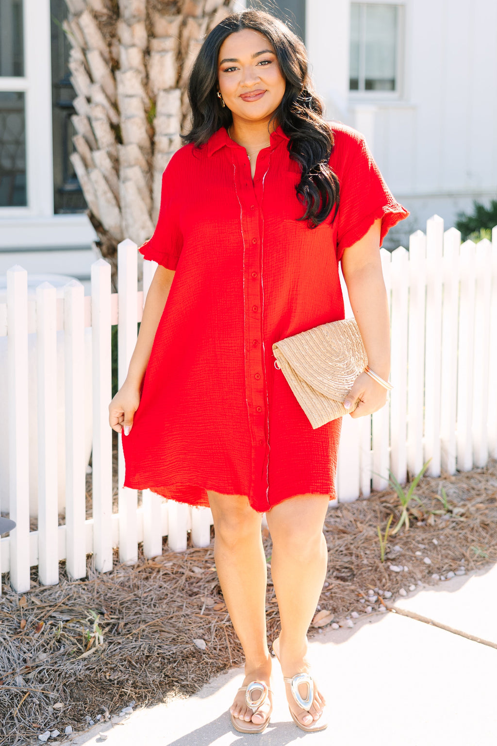 Float In The Wind Dress, Red