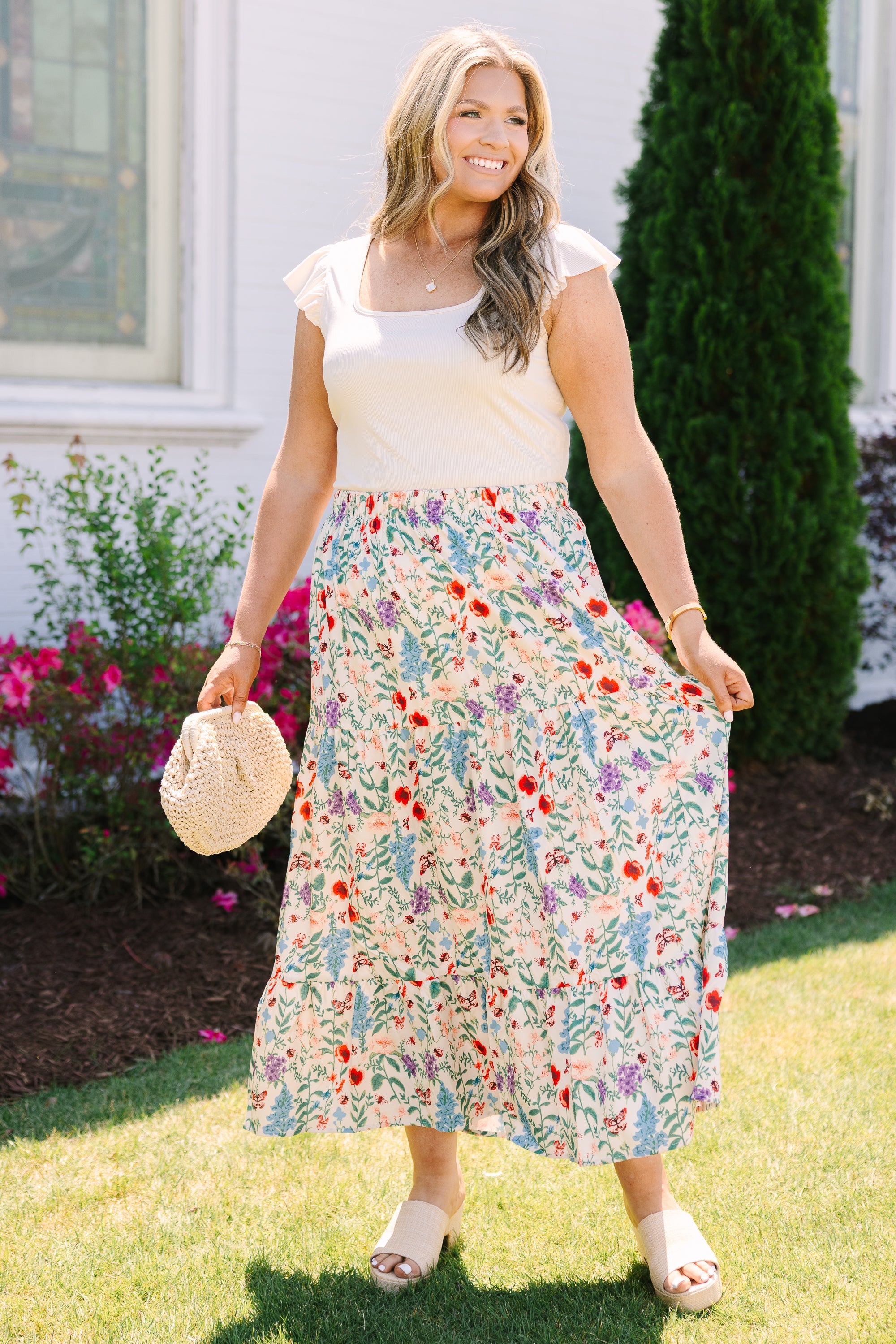 Floral Whimsy Skirt, Floral