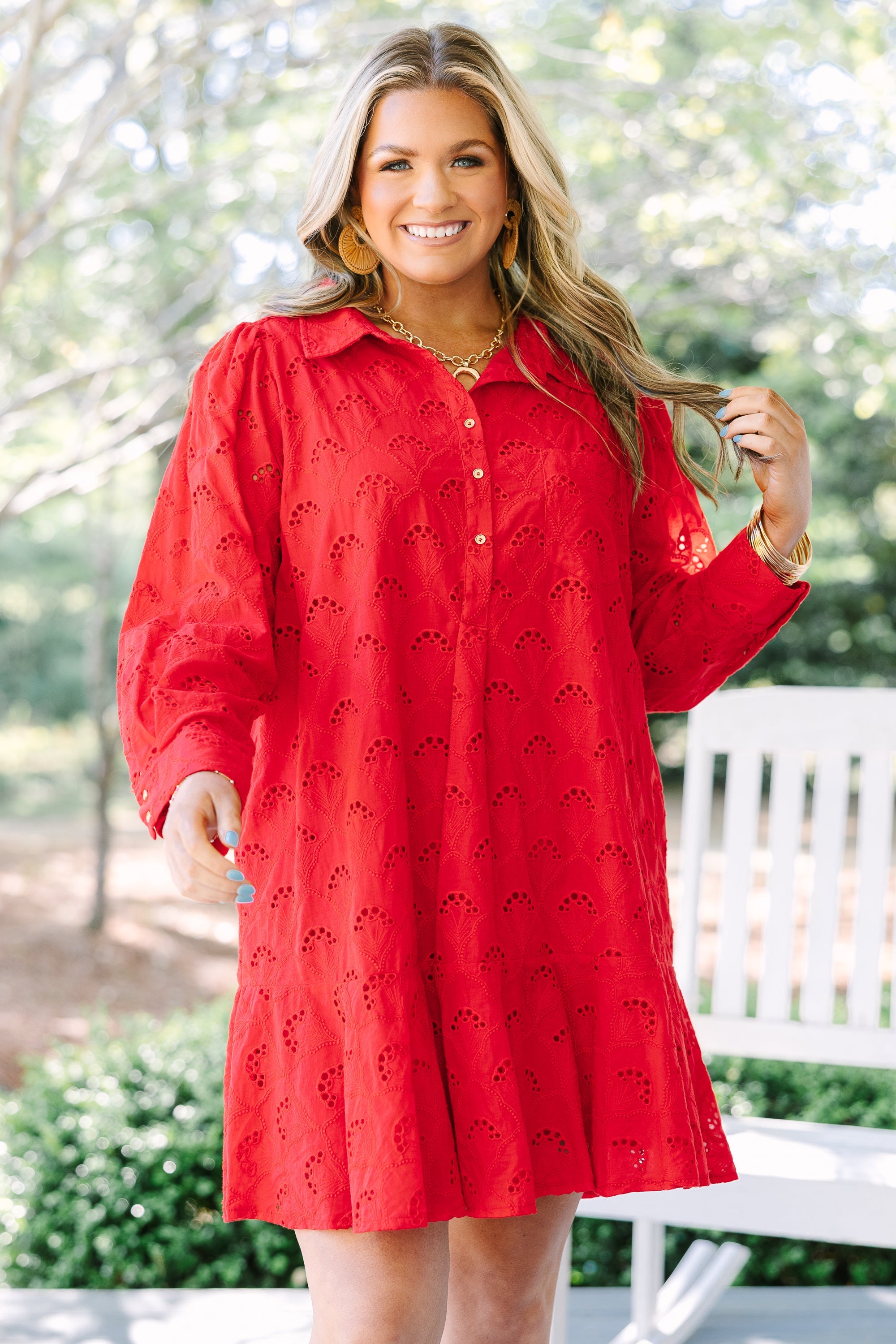 Forced To Let You Go Dress, Red