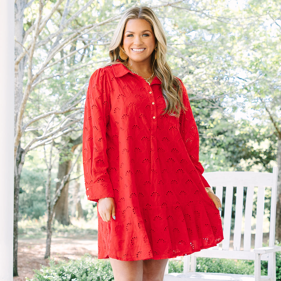 Forced To Let You Go Dress, Red