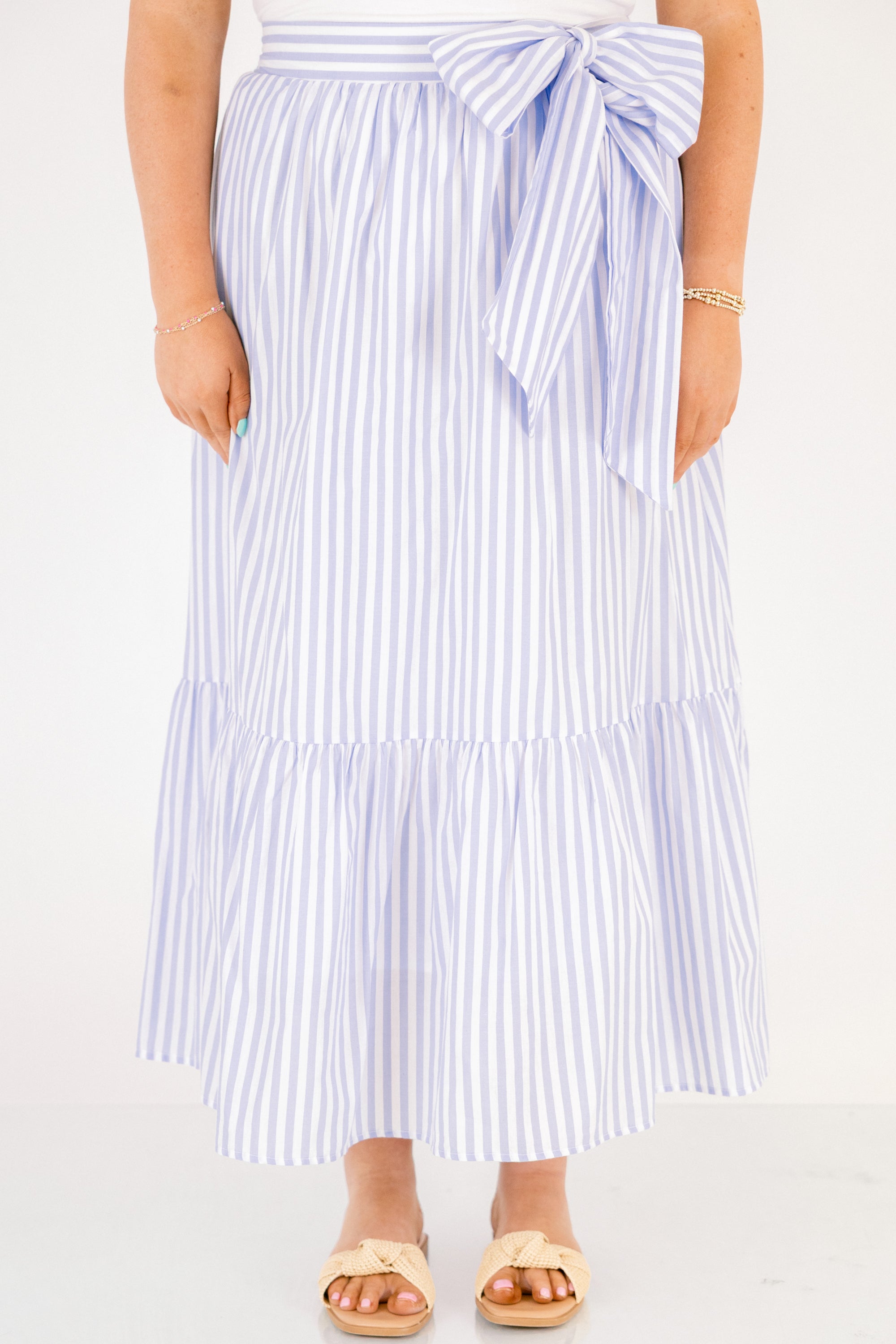 For Certain Skirt, Blue Stripe