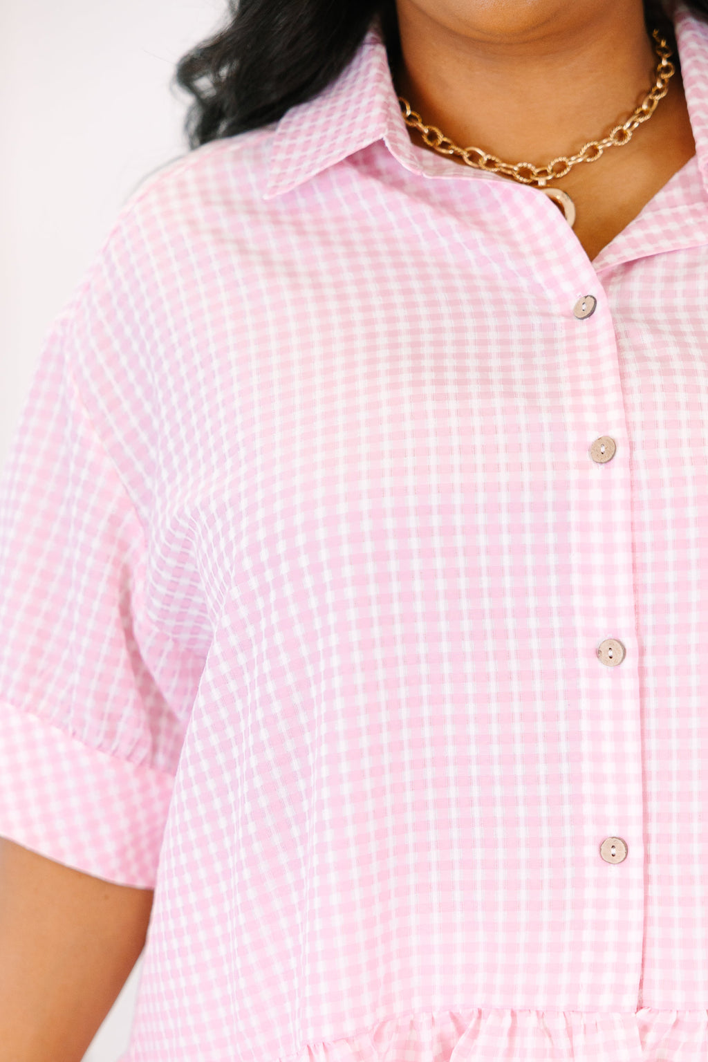 Forever A Favorite Top, Pink Gingham