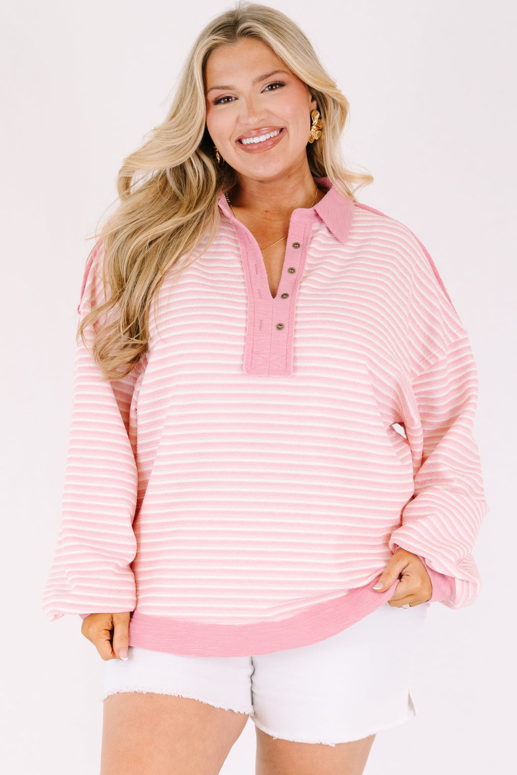 Forever Charming Pullover, Pink