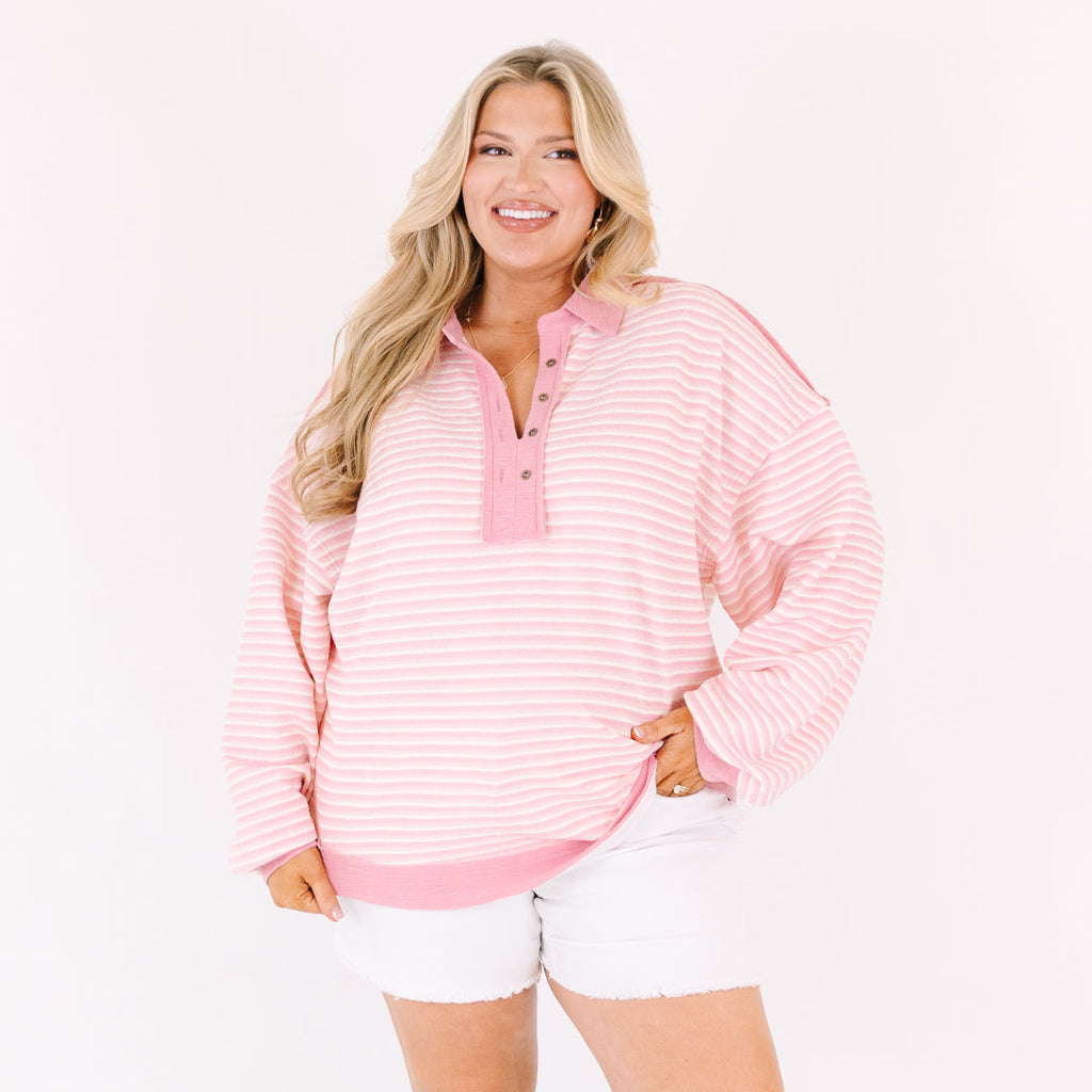 Forever Charming Pullover, Pink