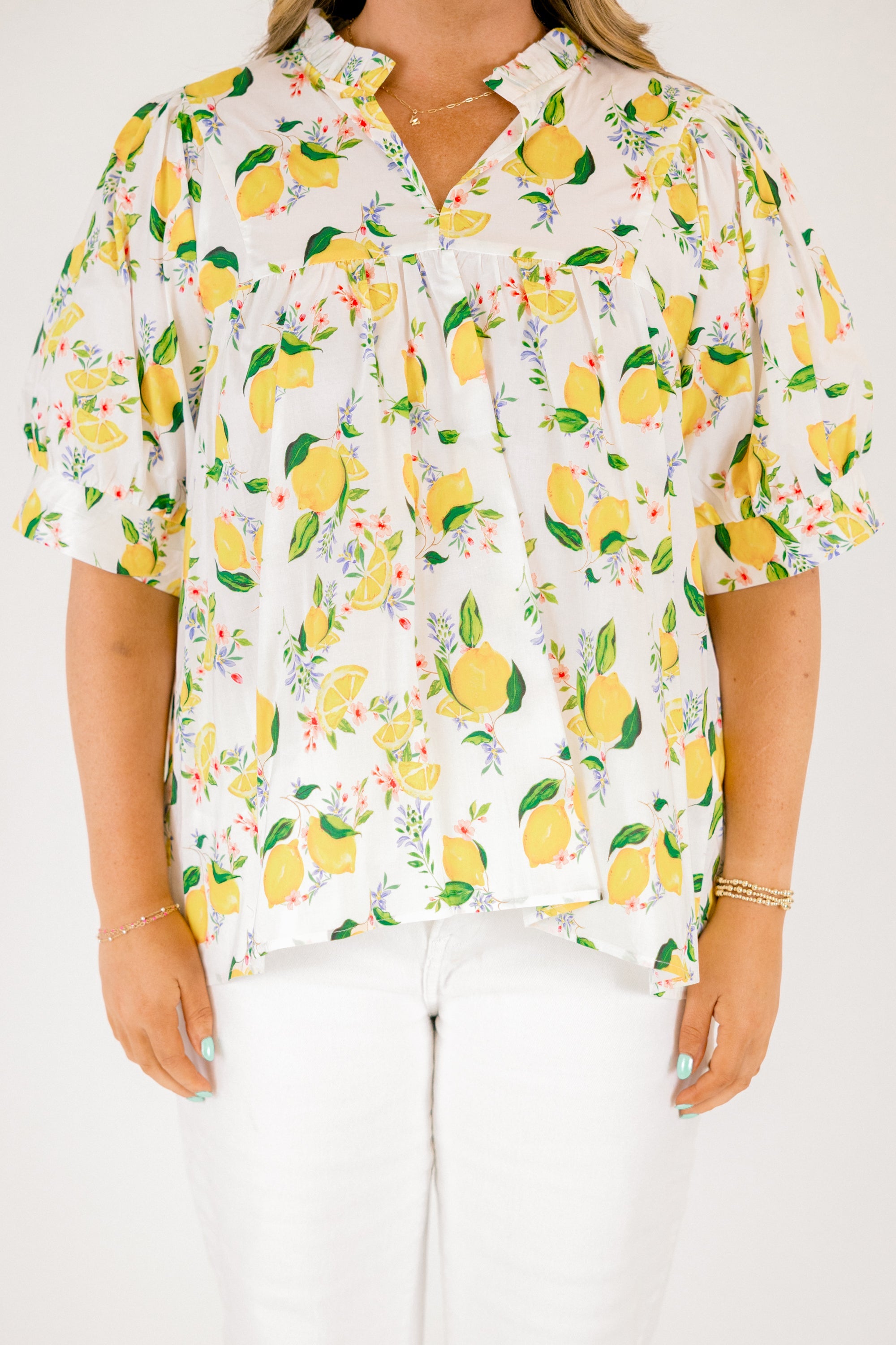 Forever Charming Top, Citrus Yellow
