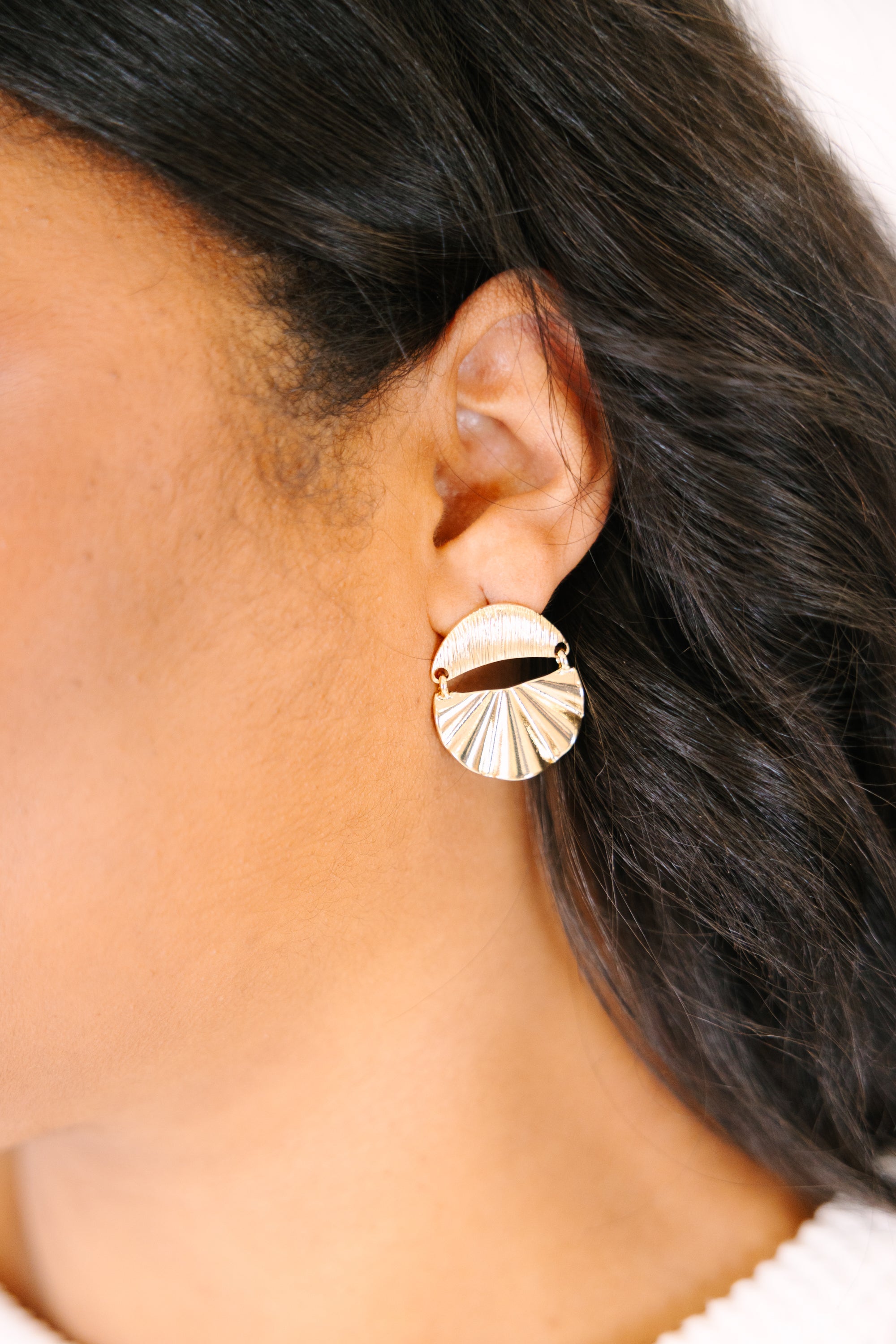 Found At Last Earrings, Gold