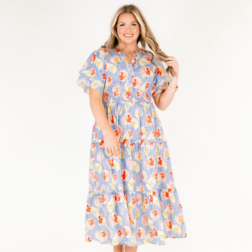 Free To Be Dress, Dusty Floral