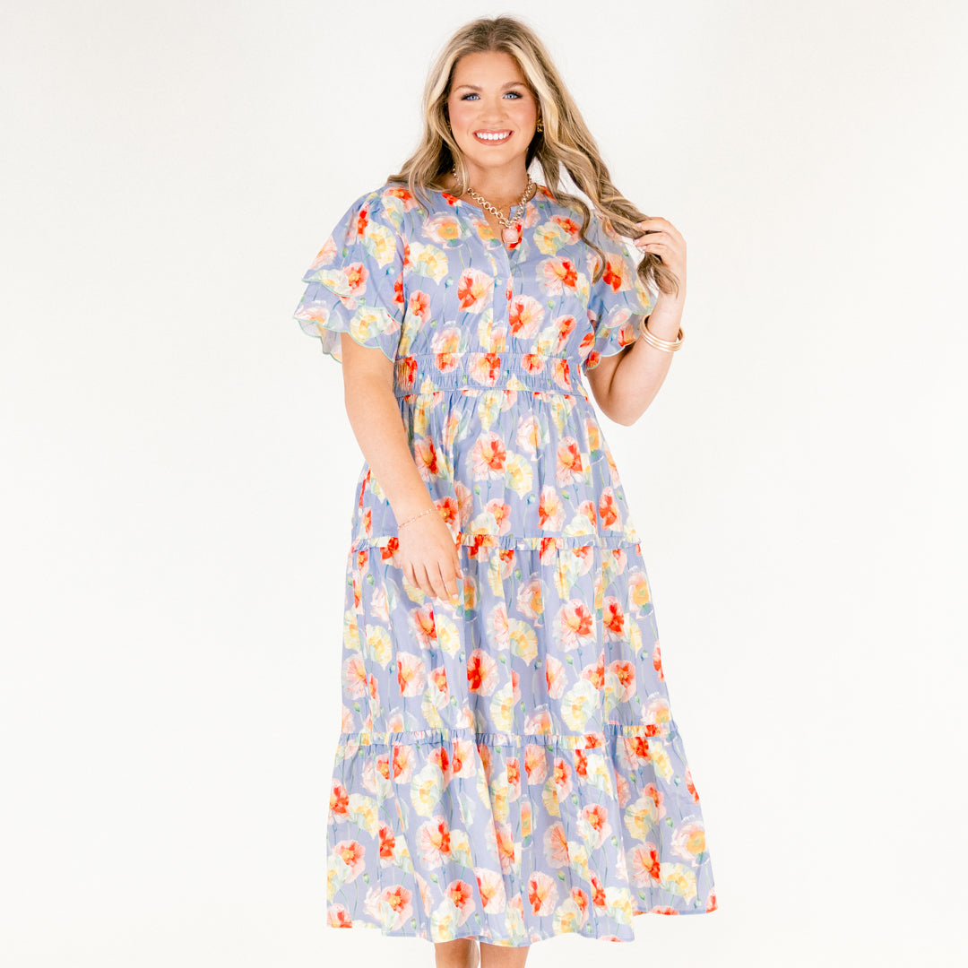 Free To Be Dress, Dusty Floral