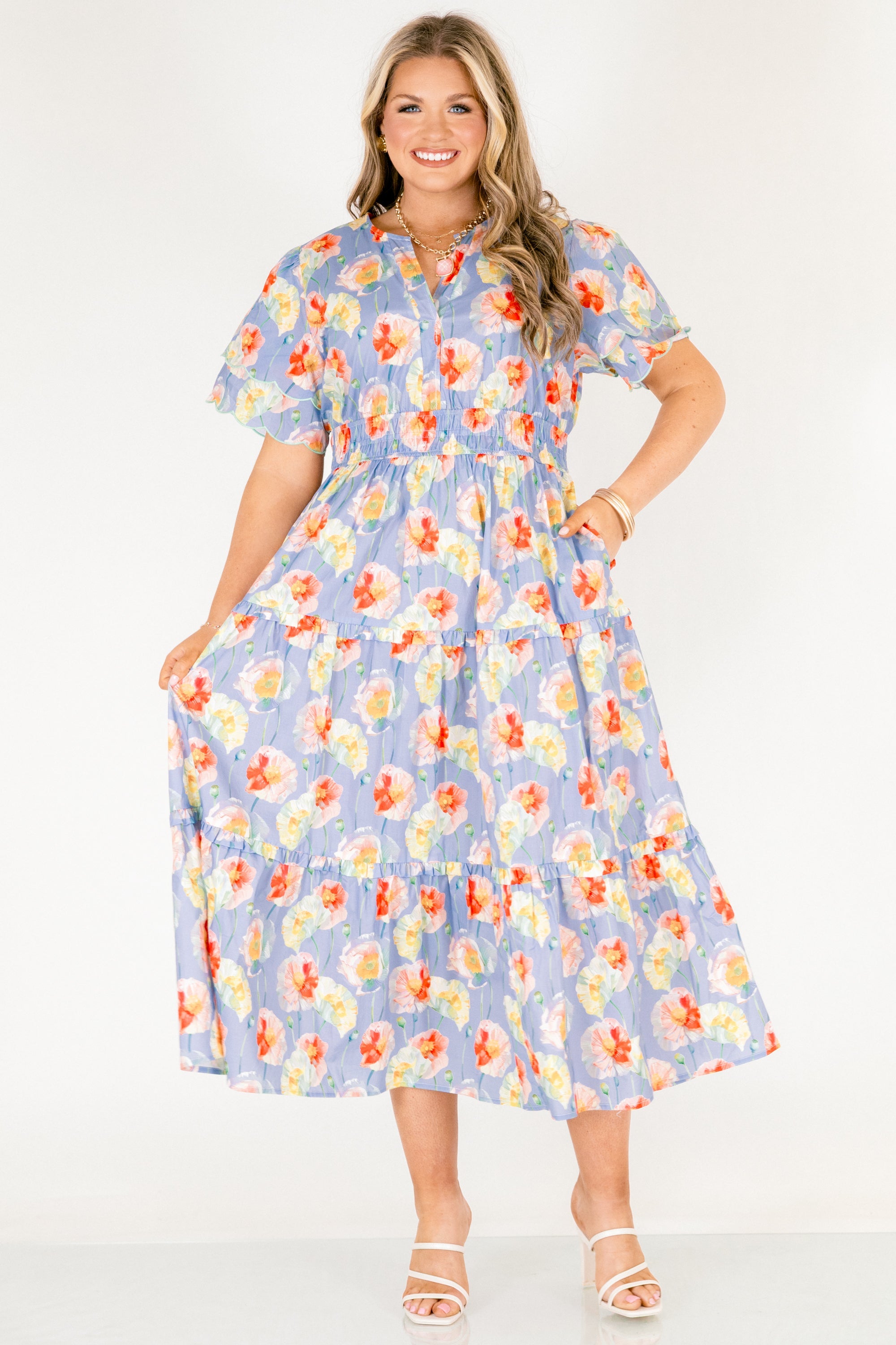Free To Be Dress, Dusty Floral