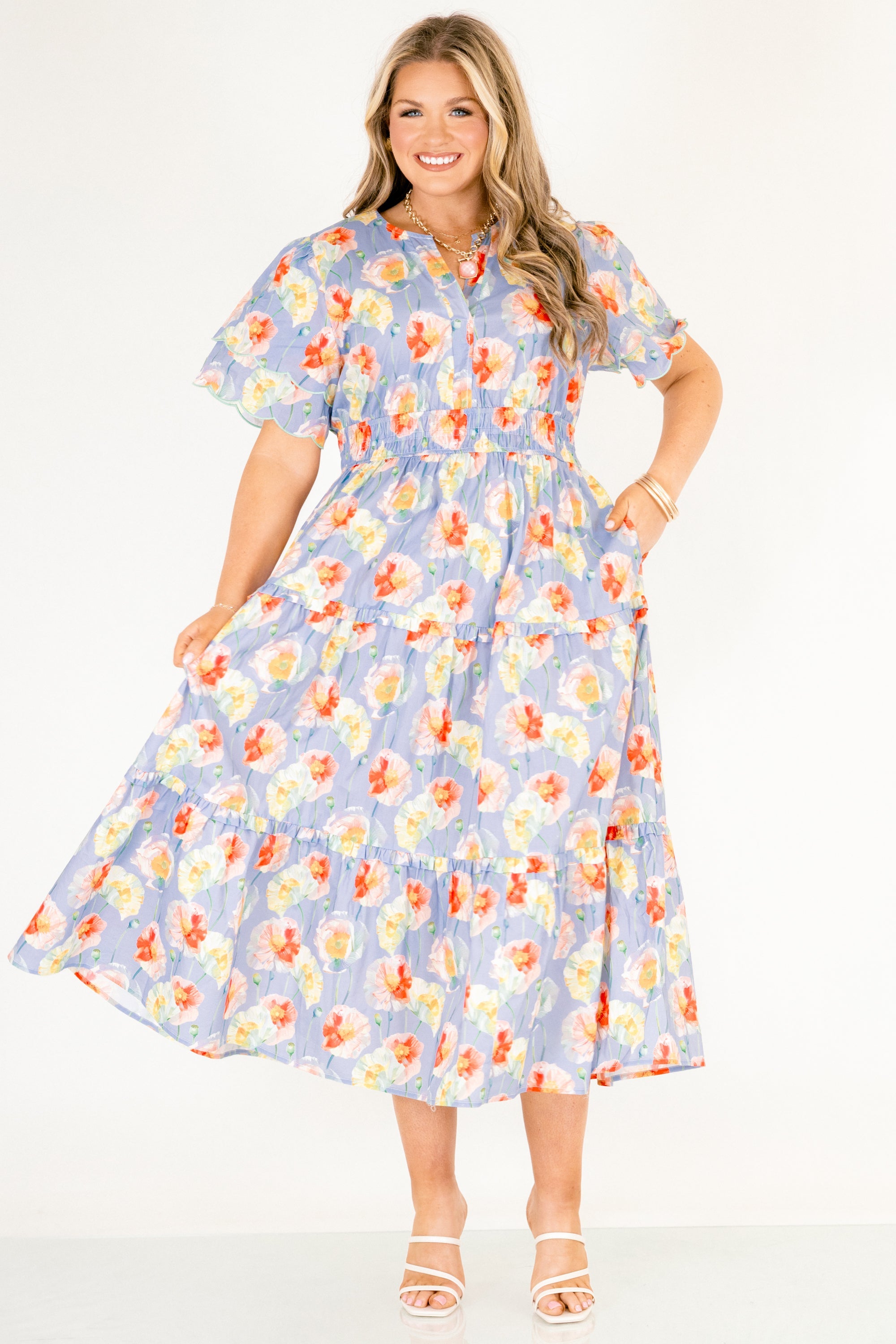 Free To Be Dress, Dusty Floral
